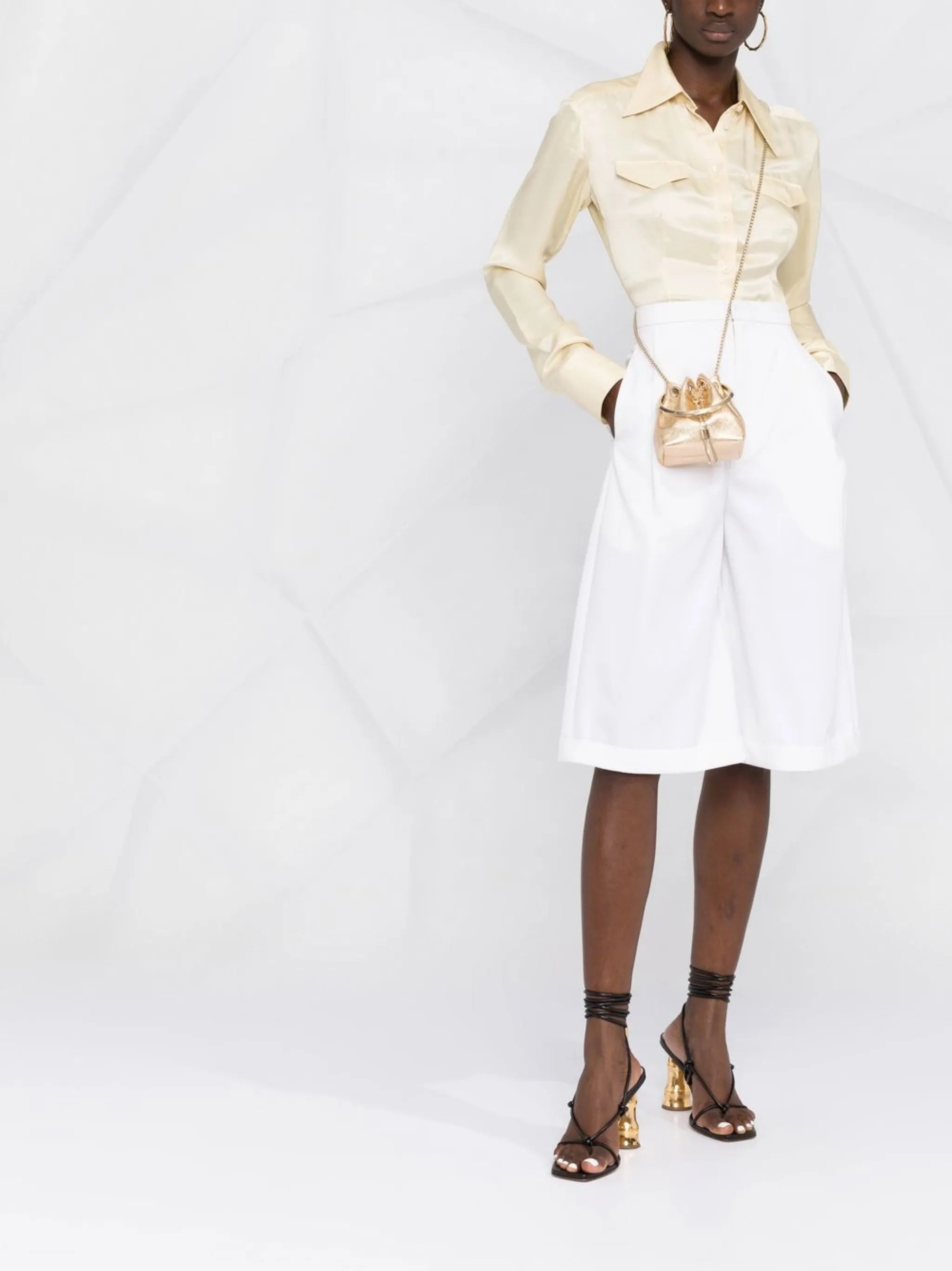 micro Bon Bon metallic nappa bag