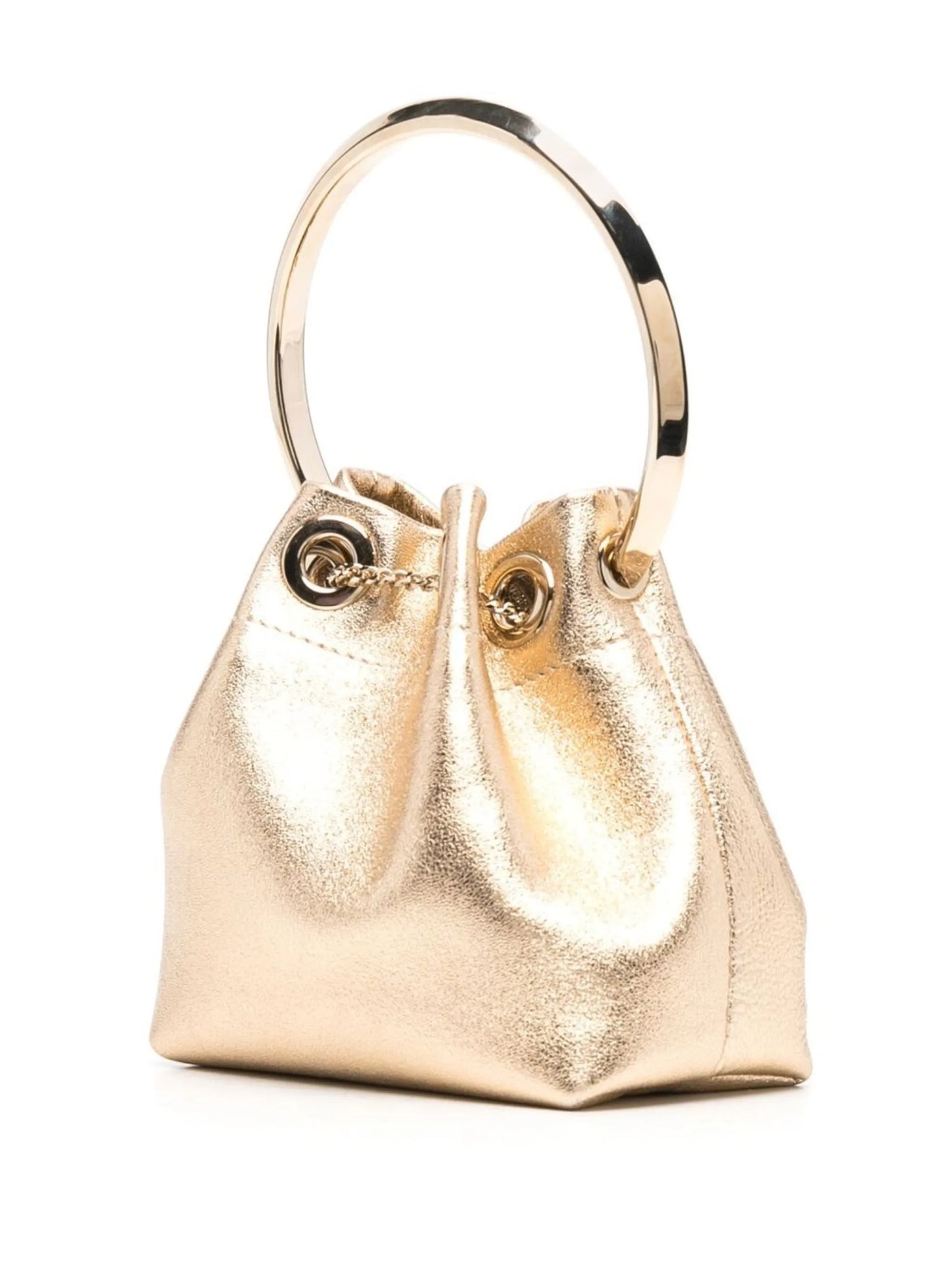 micro Bon Bon metallic nappa bag