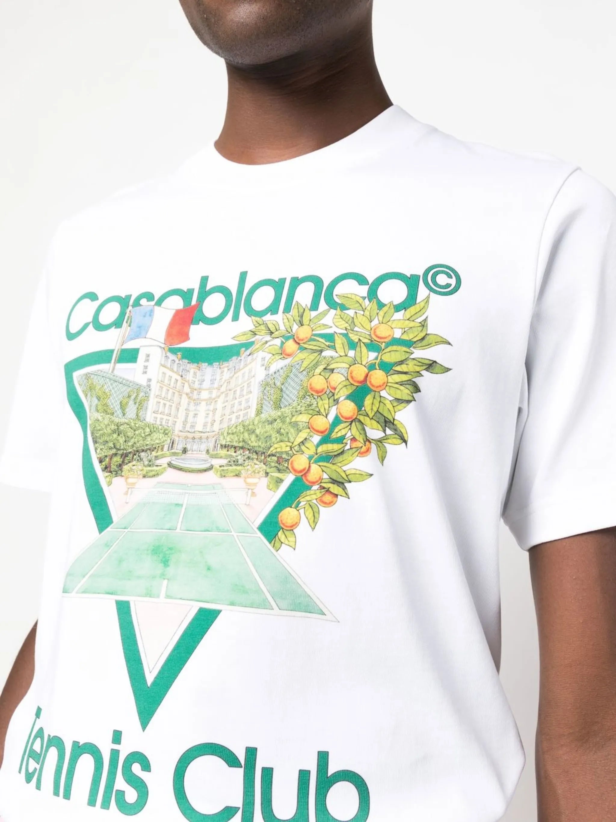Tennis Club-print T-shirt
