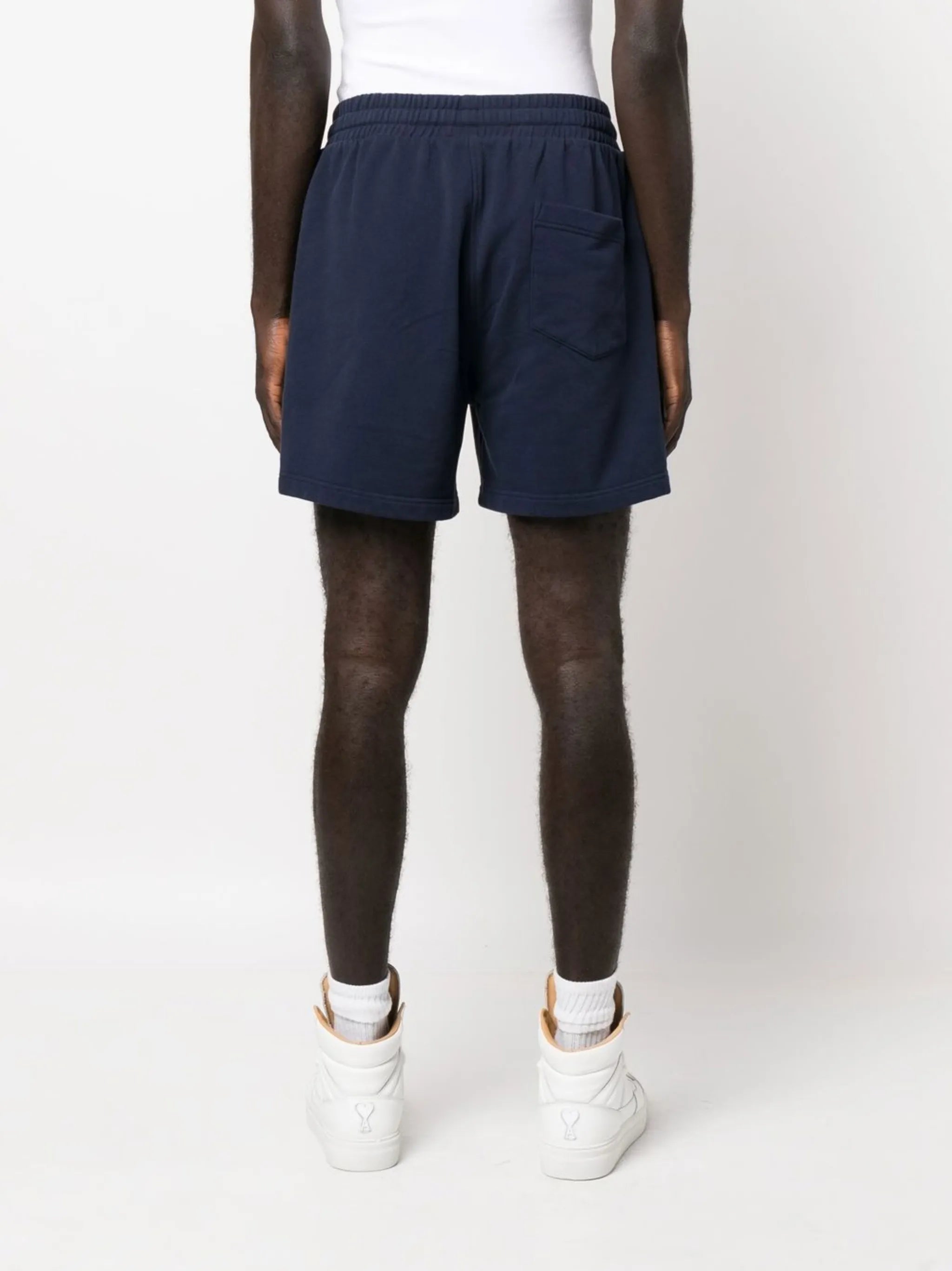 drawstring track shorts