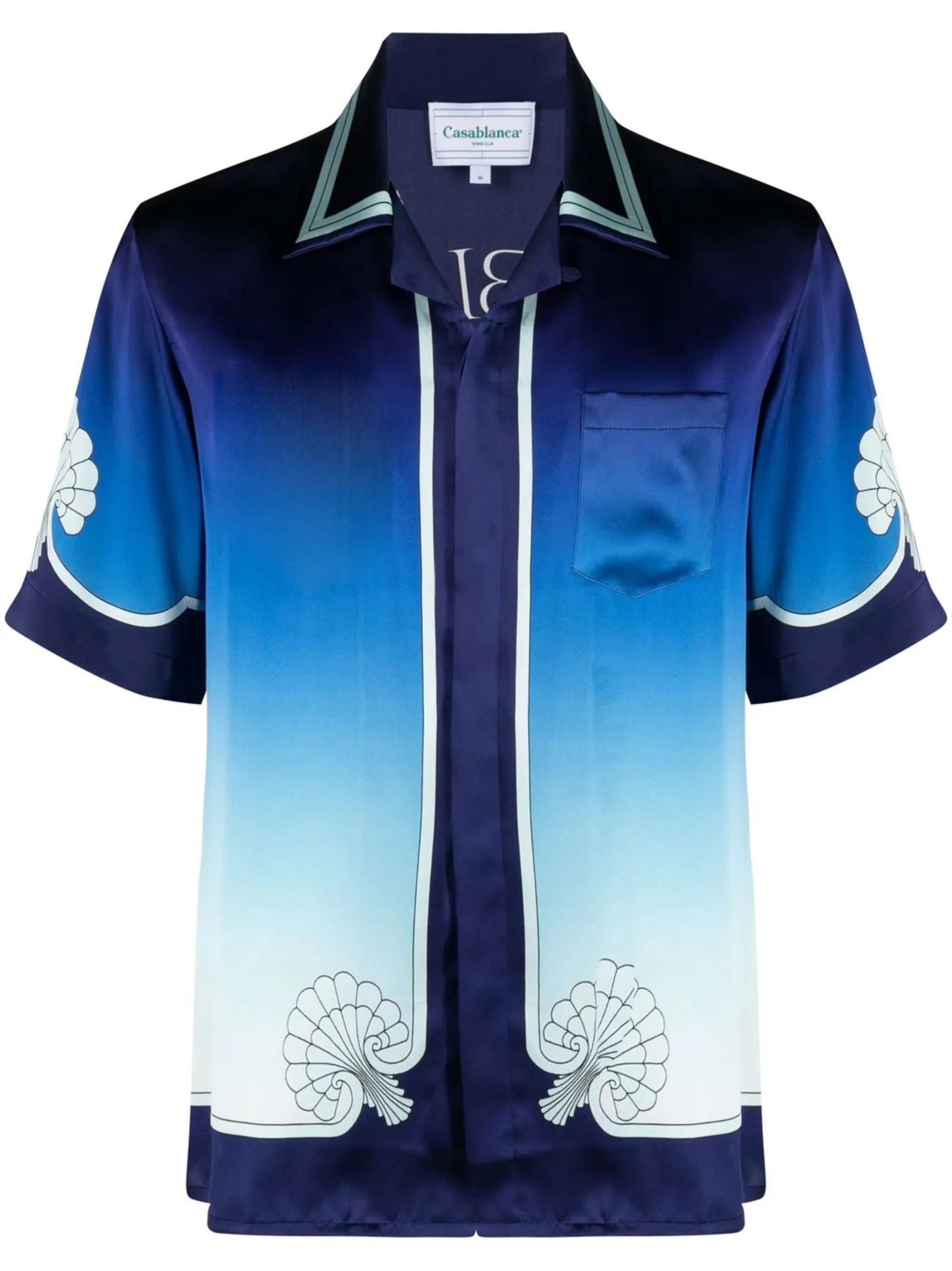 graphic-print Cuban shirt