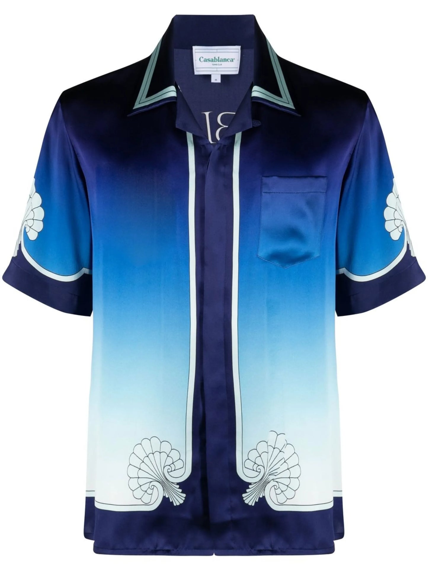 graphic-print Cuban shirt