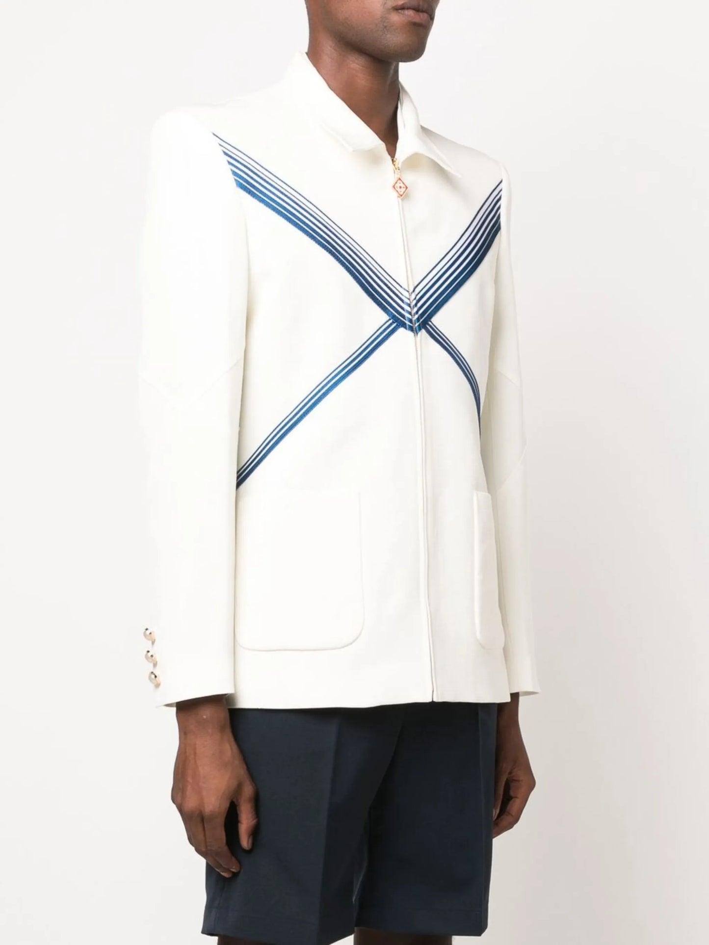 embroidered Envelope shirt jacket