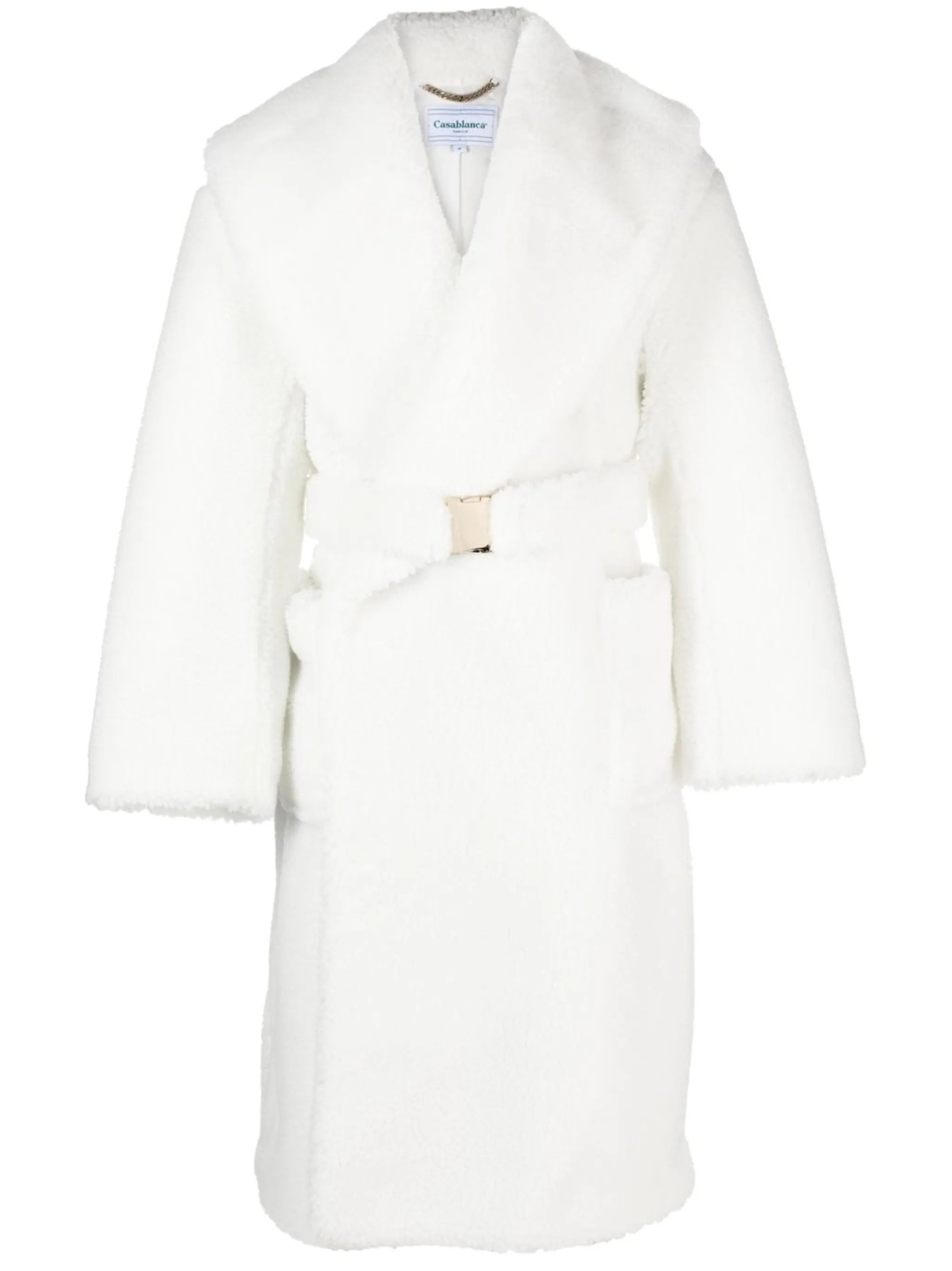 faux-shearling robe