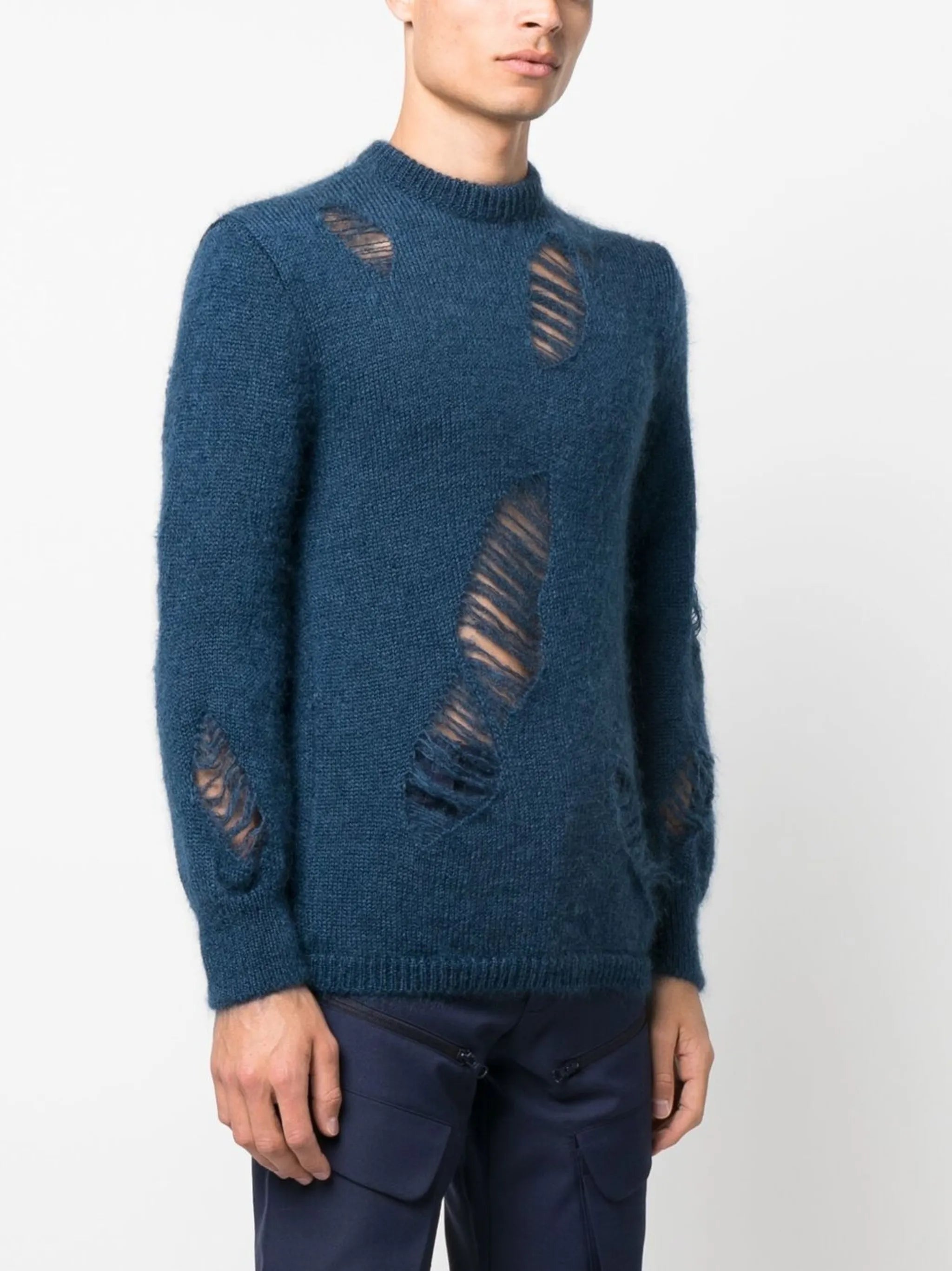 spider-knit jumper