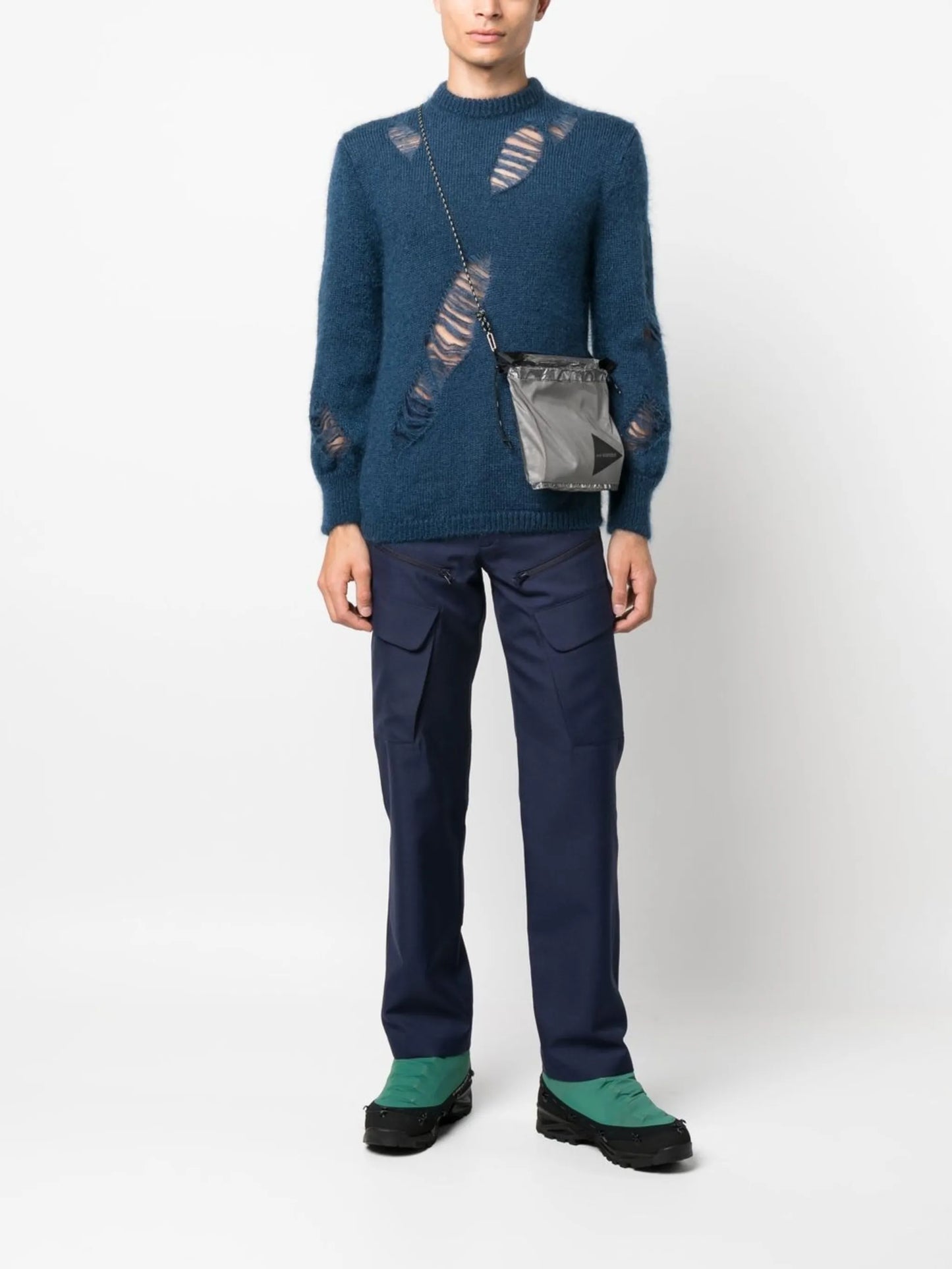 spider-knit jumper