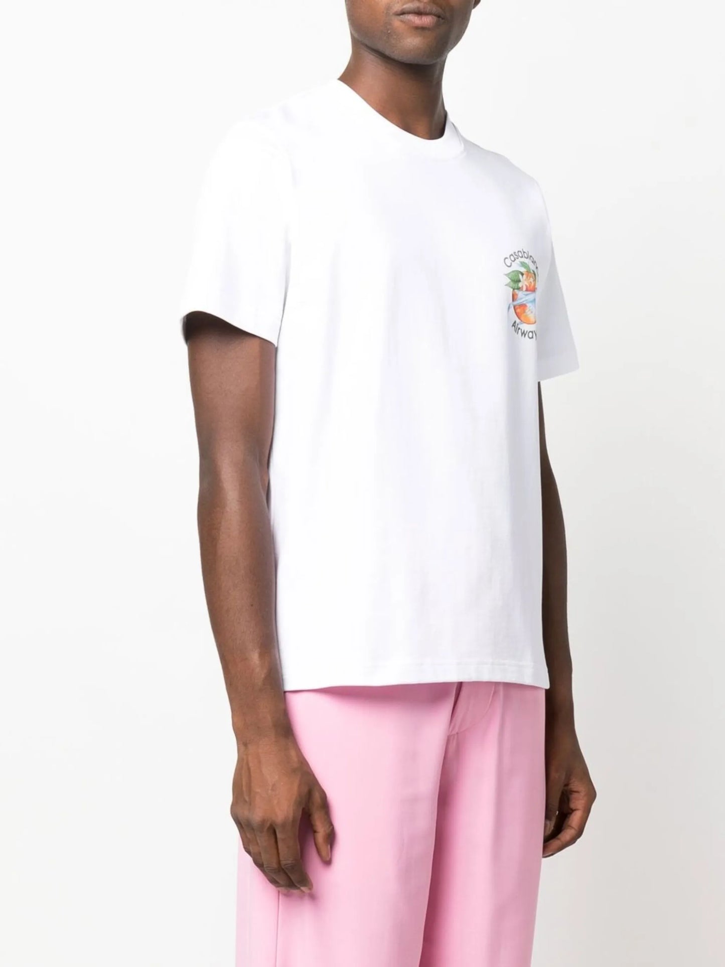 Orbite Autour De L'orange-print short-sleeve T-shirt