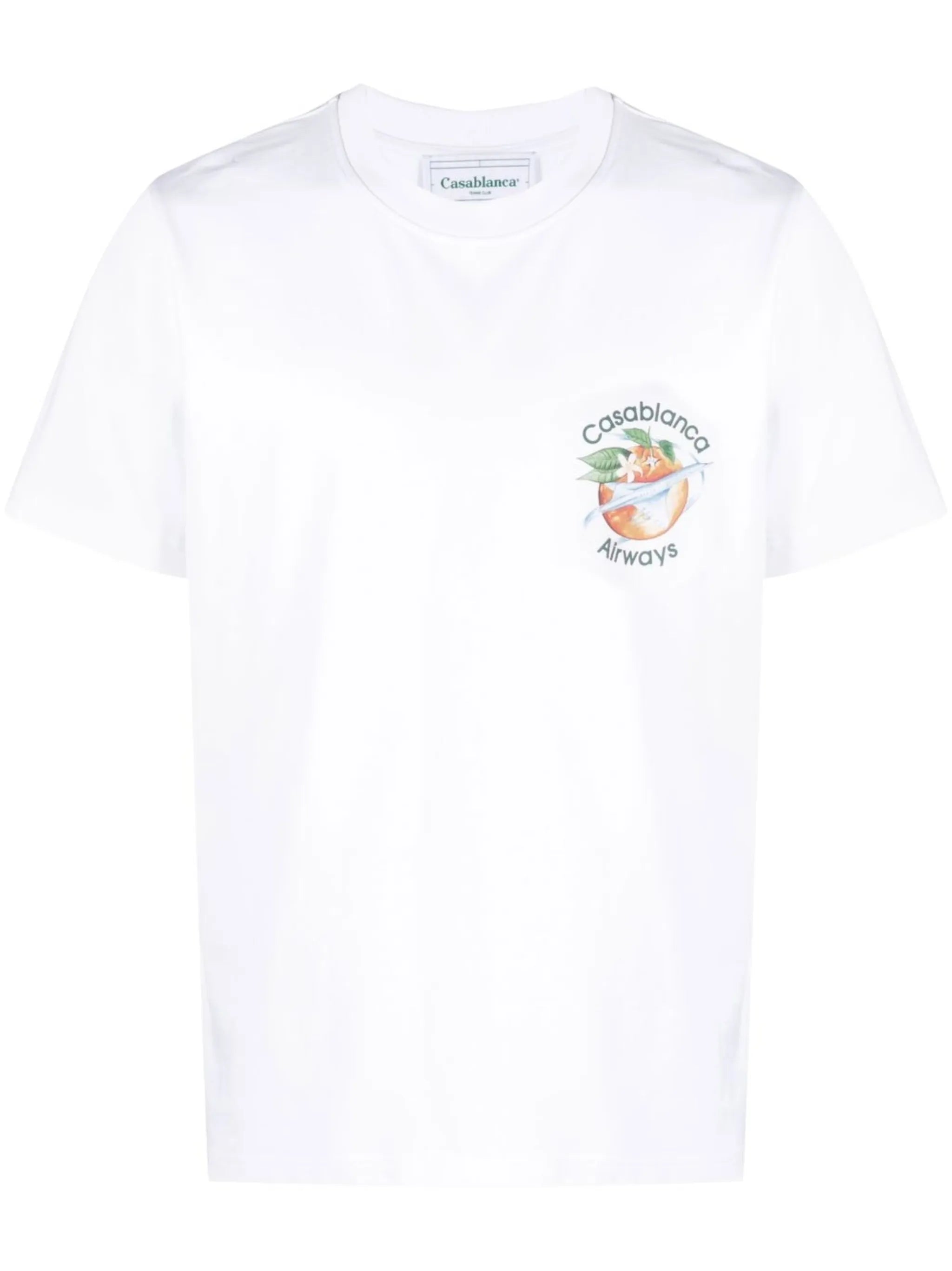 Orbite Autour De L'orange-print short-sleeve T-shirt
