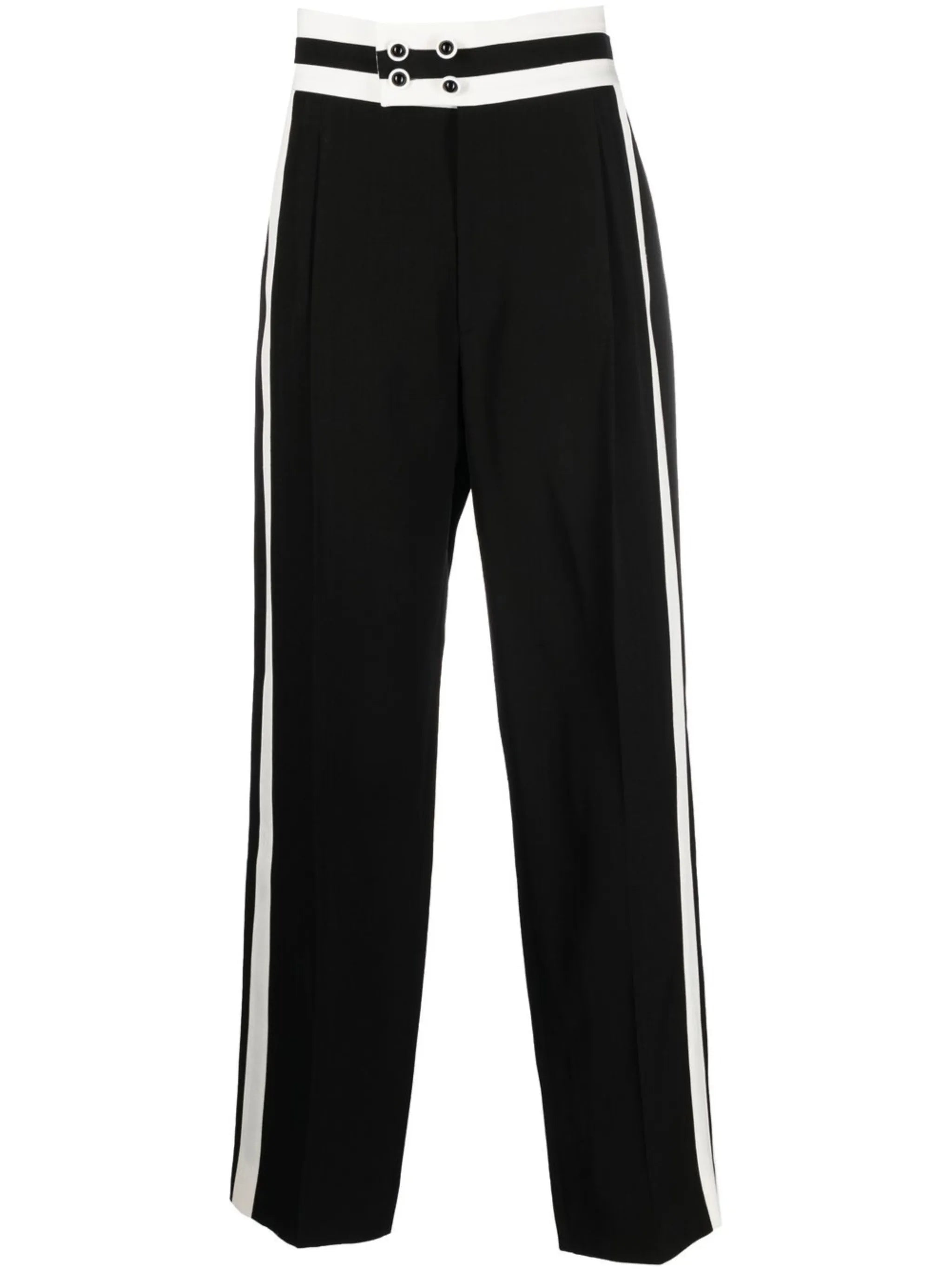 cumberbund straight-leg trousers
