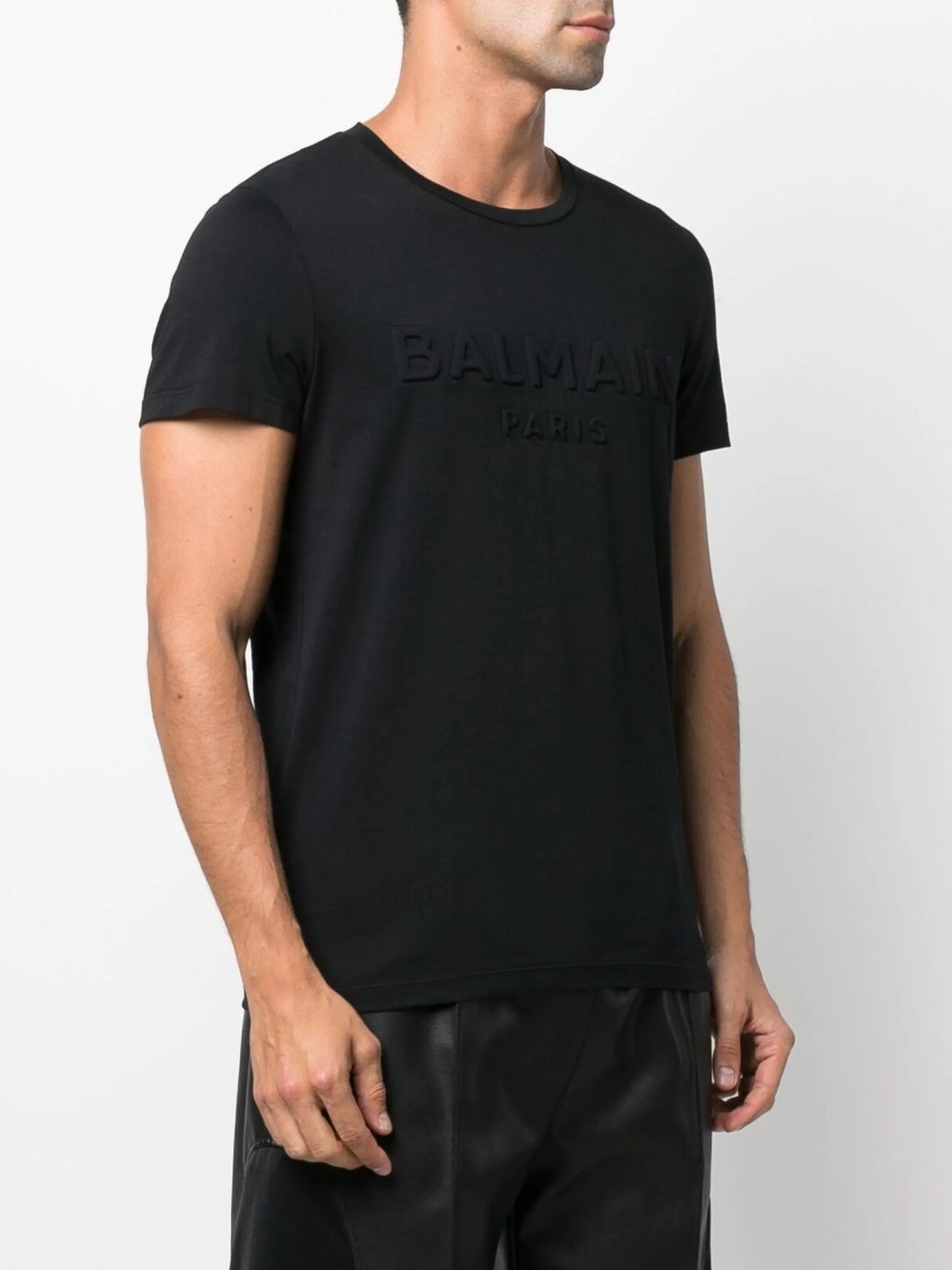 logo-embossed cotton T-shirt
