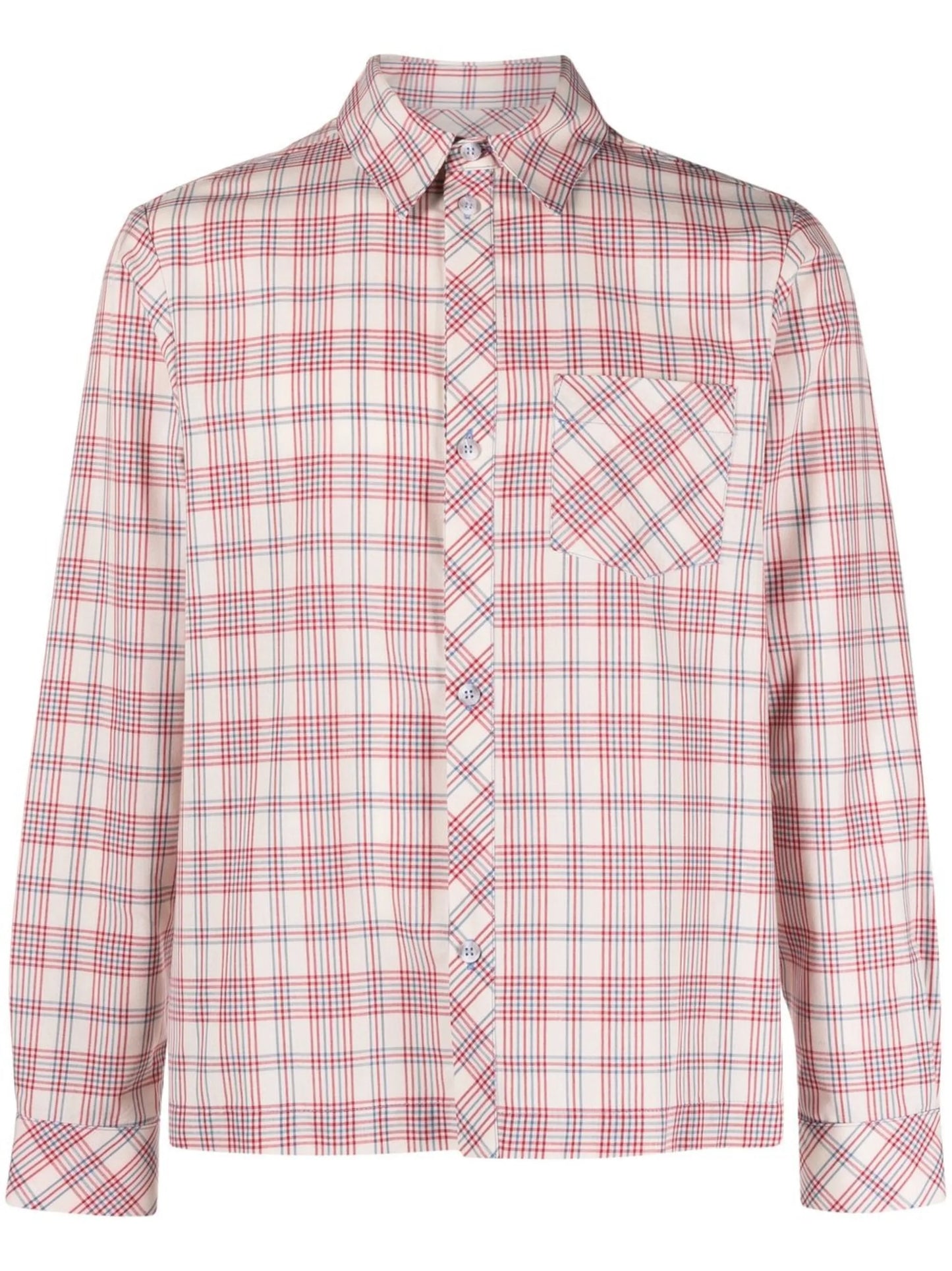 check-print long-sleeve shirt