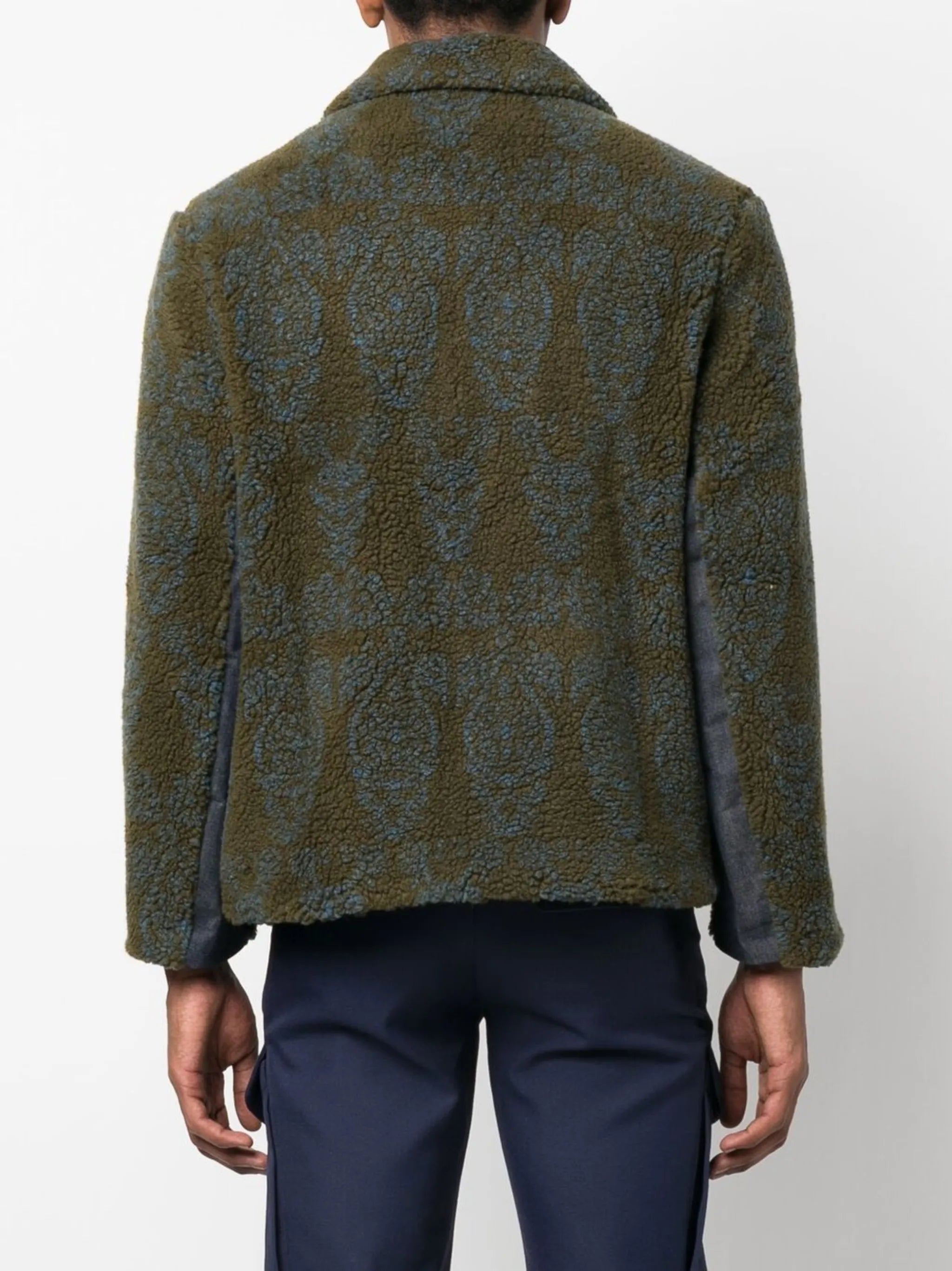 printed fleece jacket