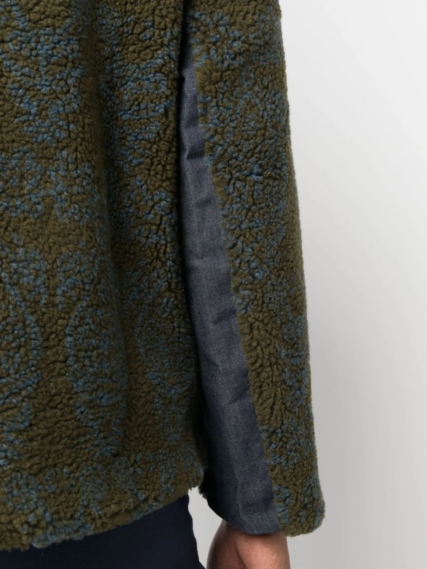 printed fleece jacket