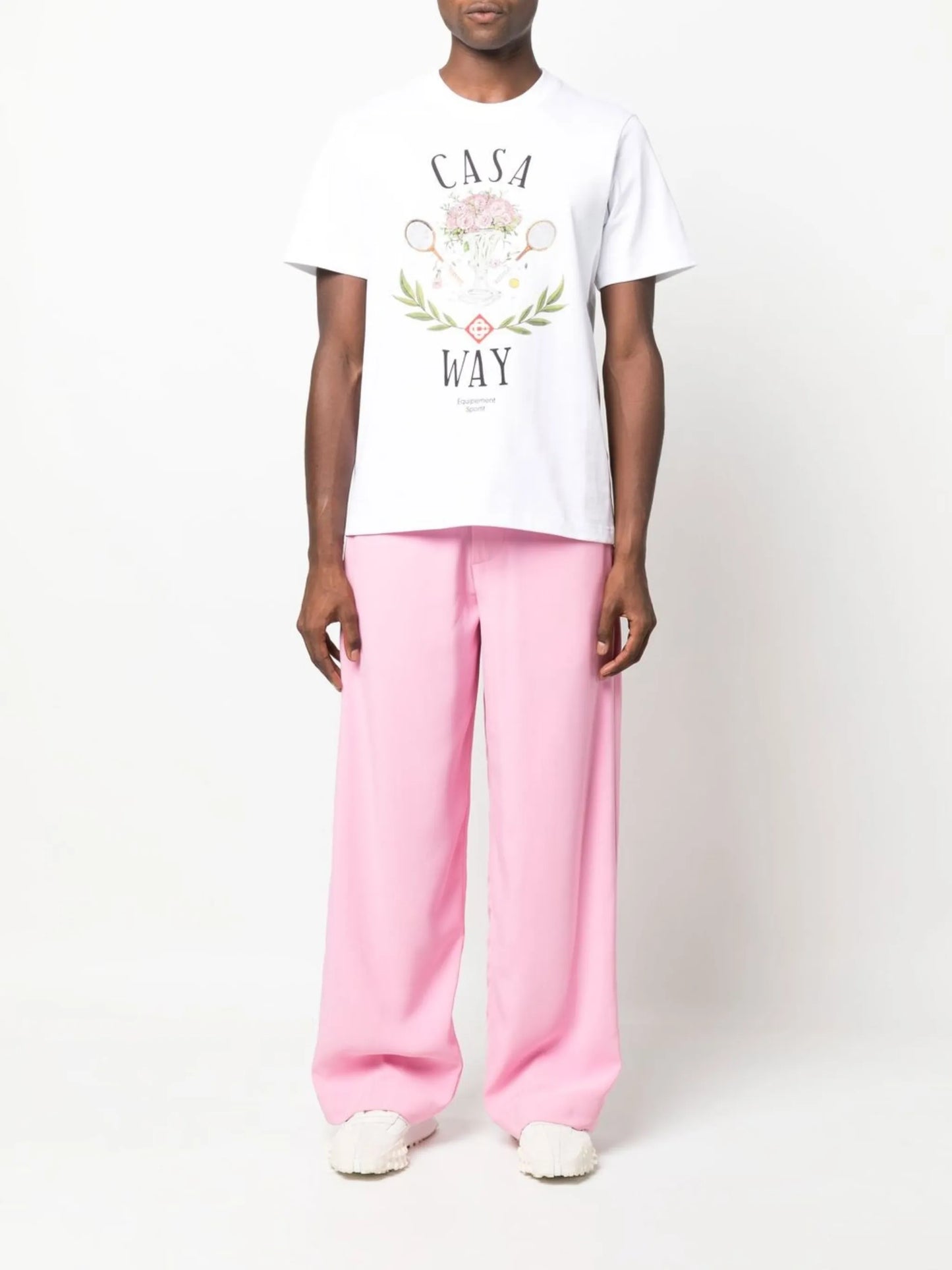 Casa Way-print organic cotton T-shirt