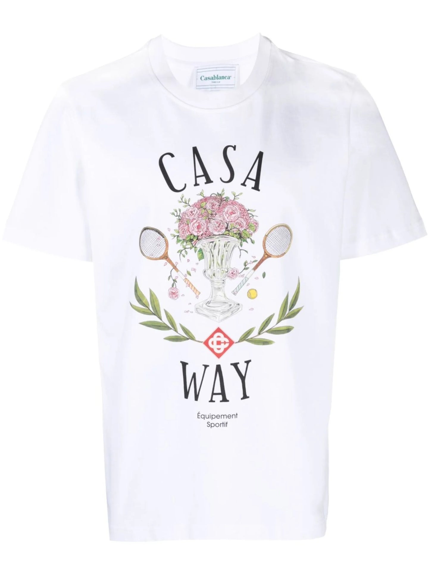 Casa Way-print organic cotton T-shirt