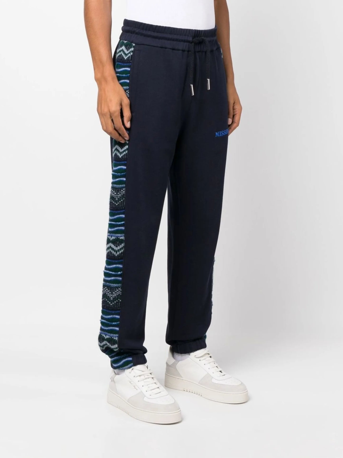 zig-zag stripe track pants