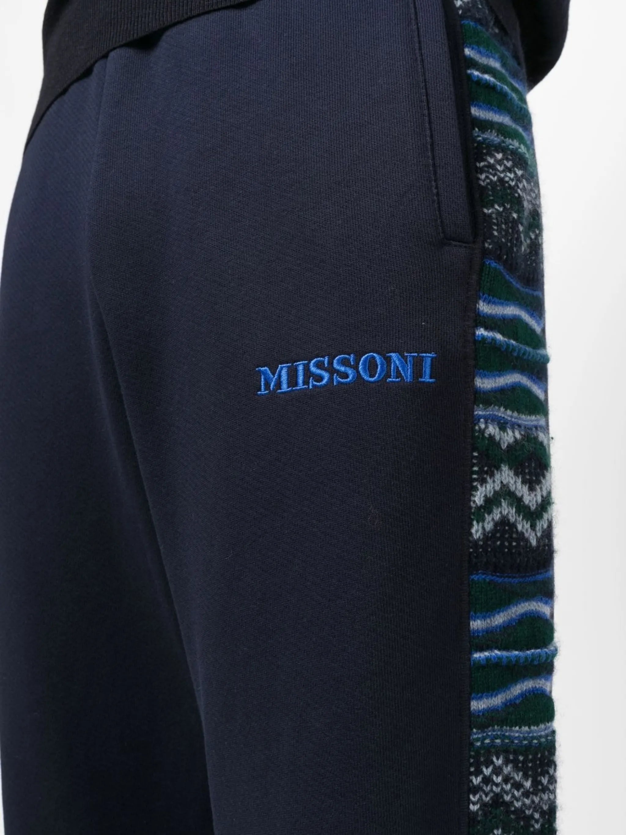 zig-zag stripe track pants