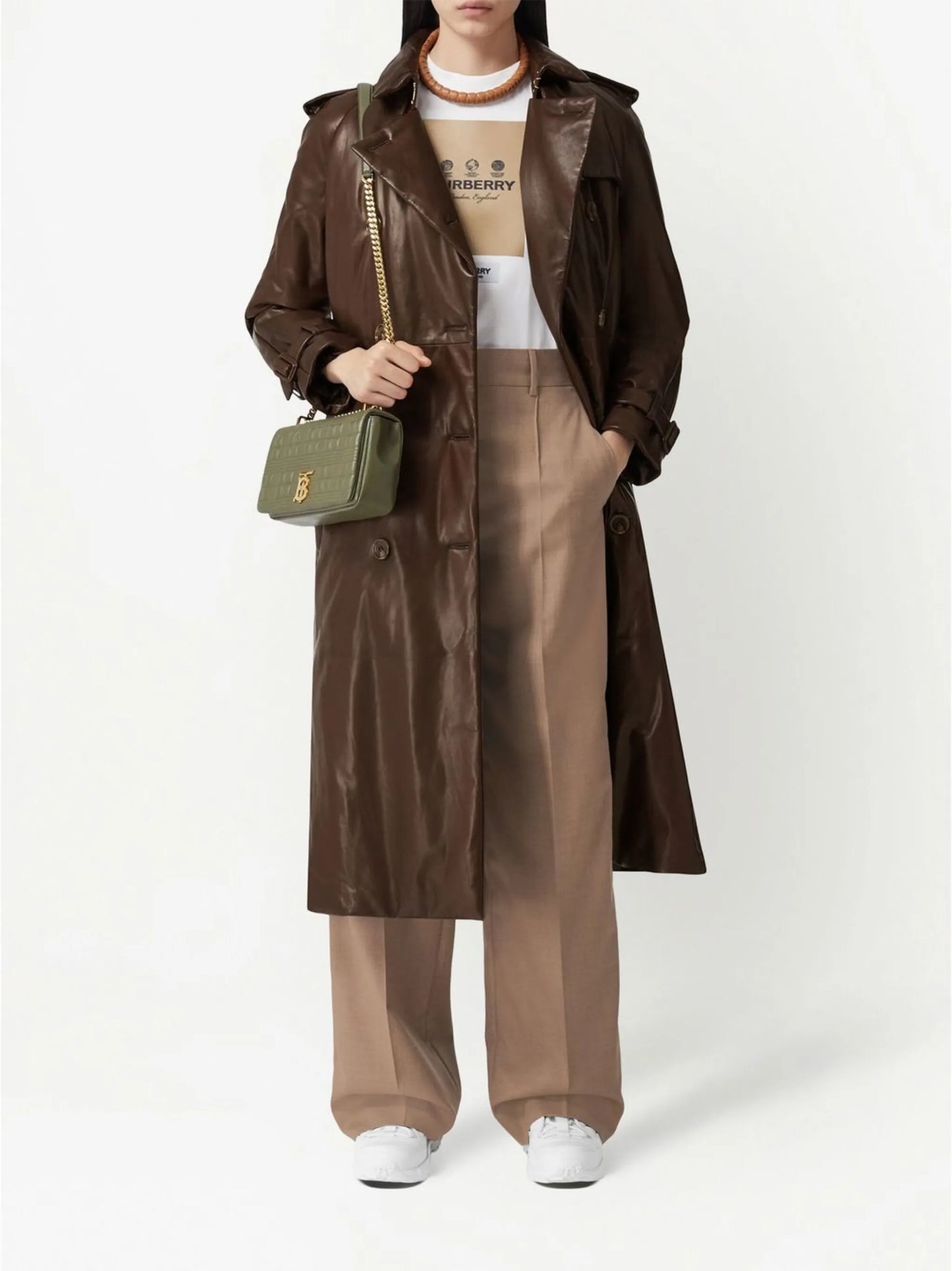 wide-leg wool trousers