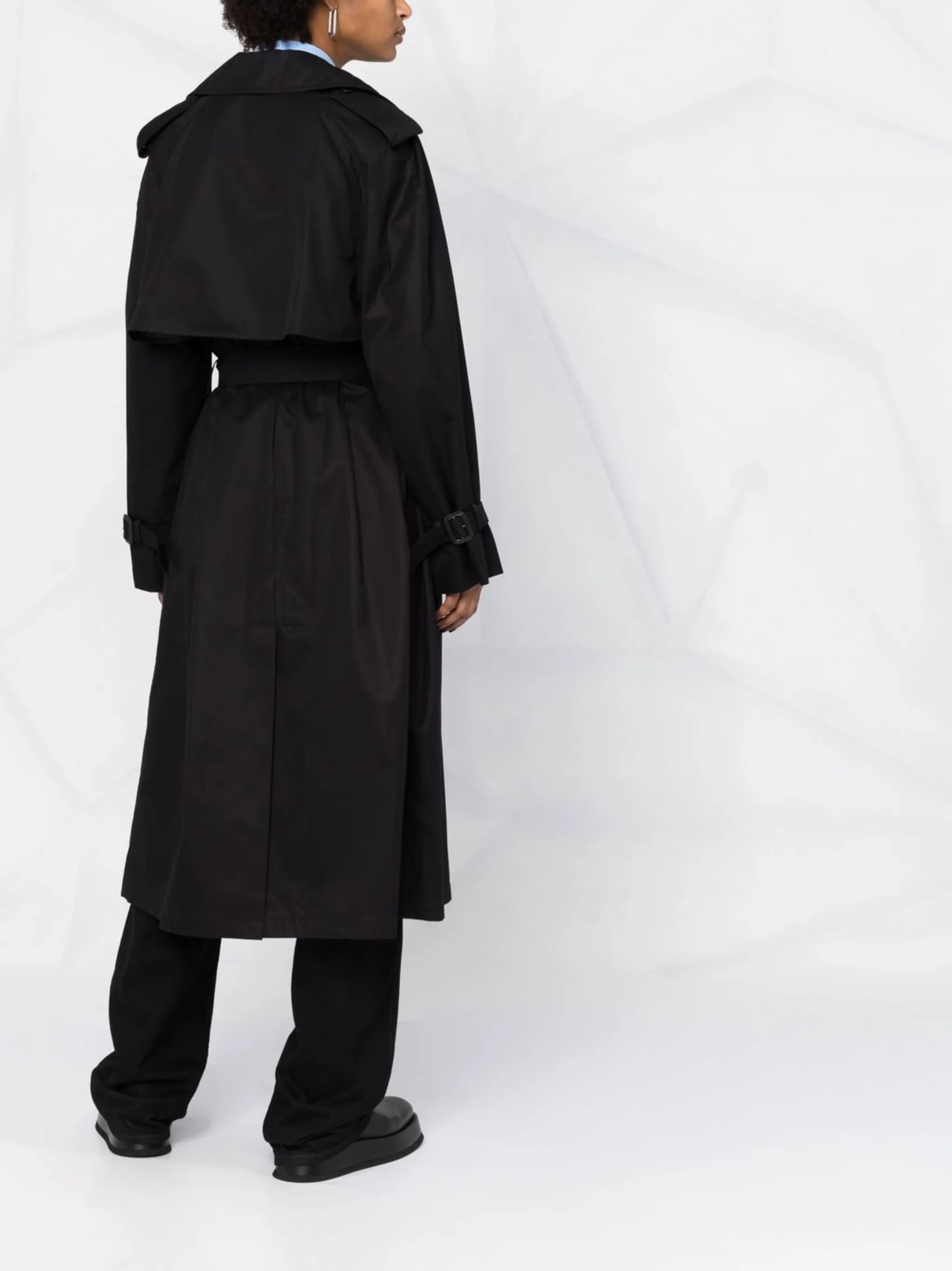 double-breasted trench coat