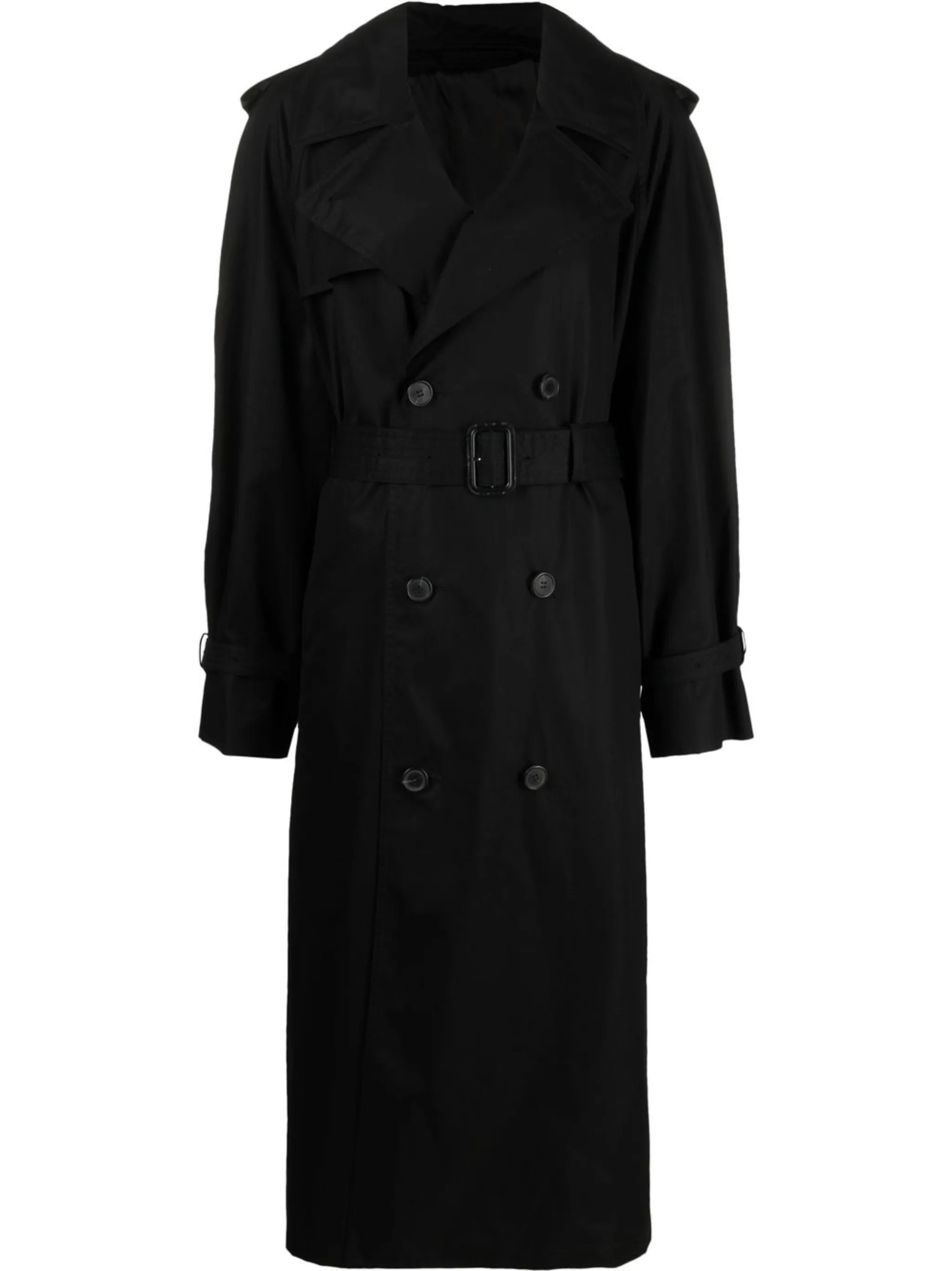 double-breasted trench coat