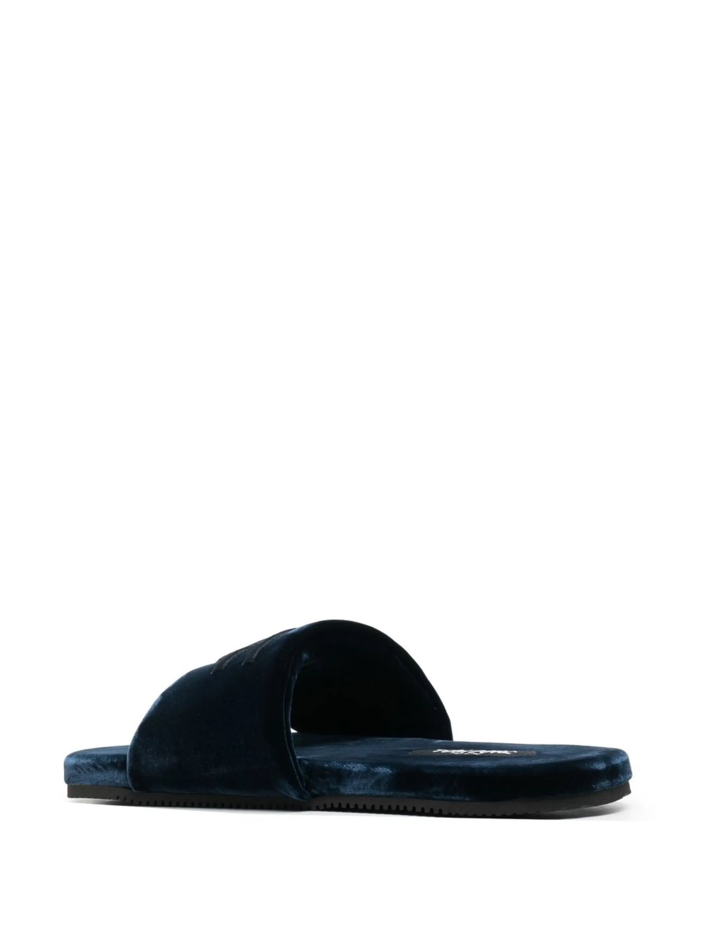 monogram velvet slides