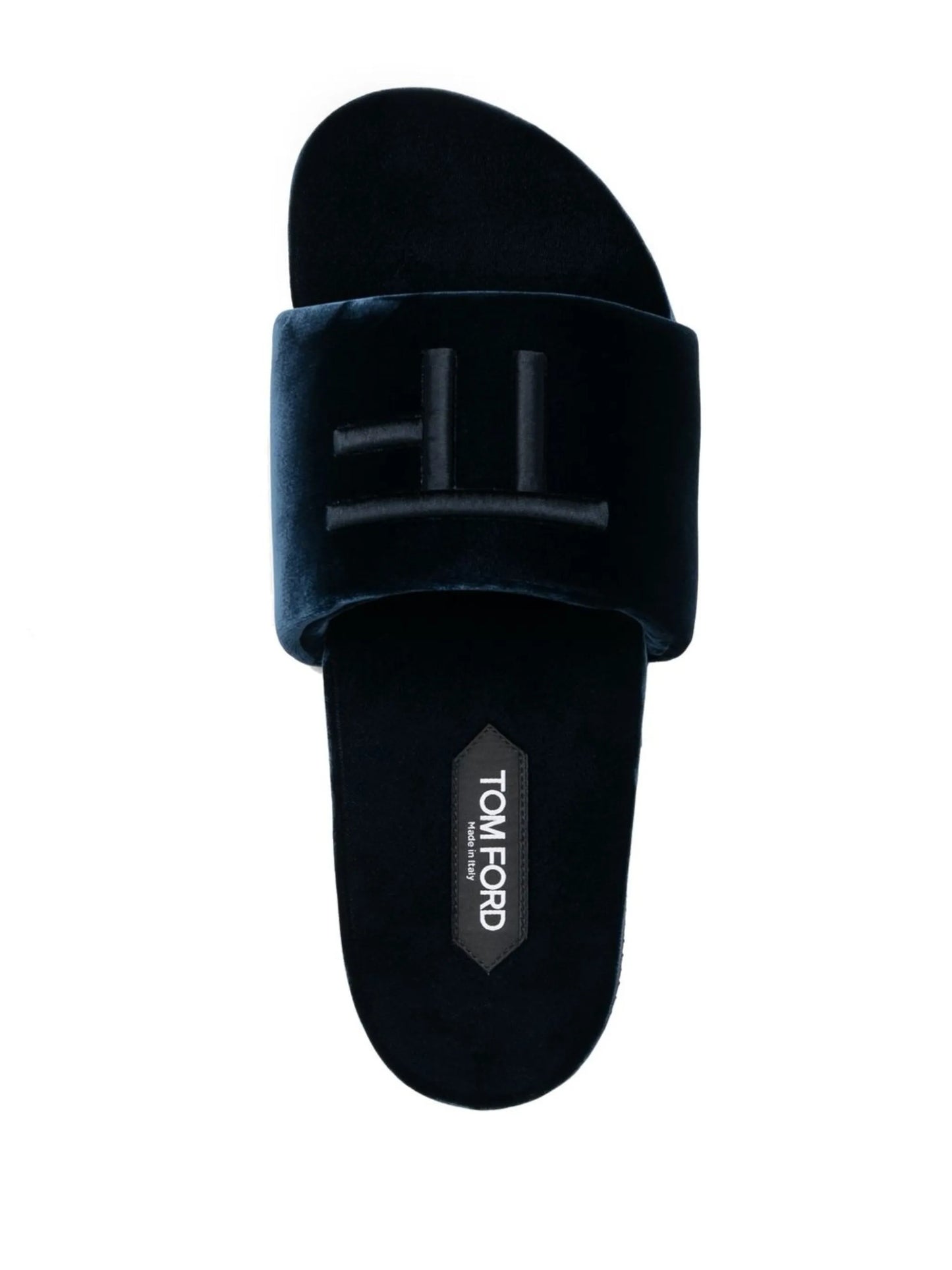 monogram velvet slides