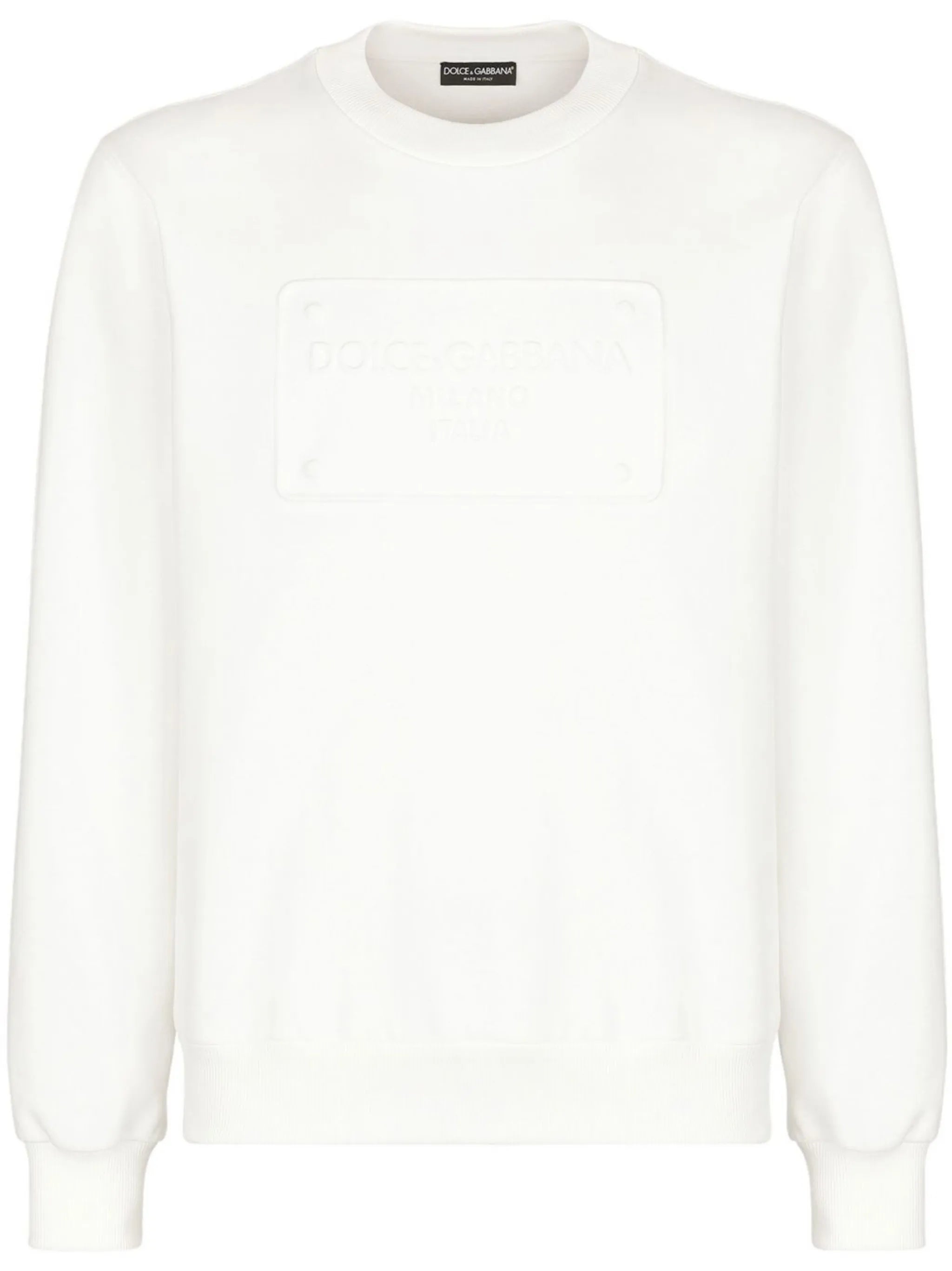 logo-embossed sweatshirt