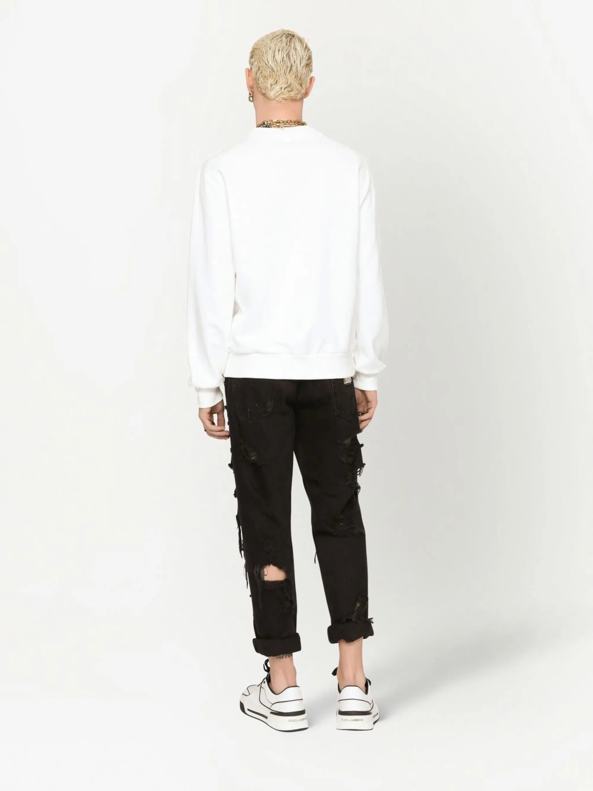 logo-embossed sweatshirt