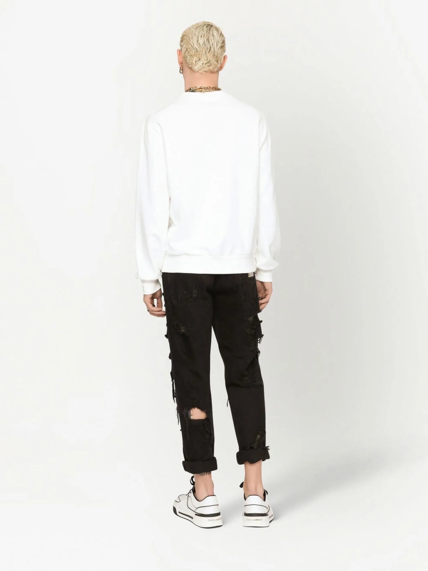 logo-embossed sweatshirt