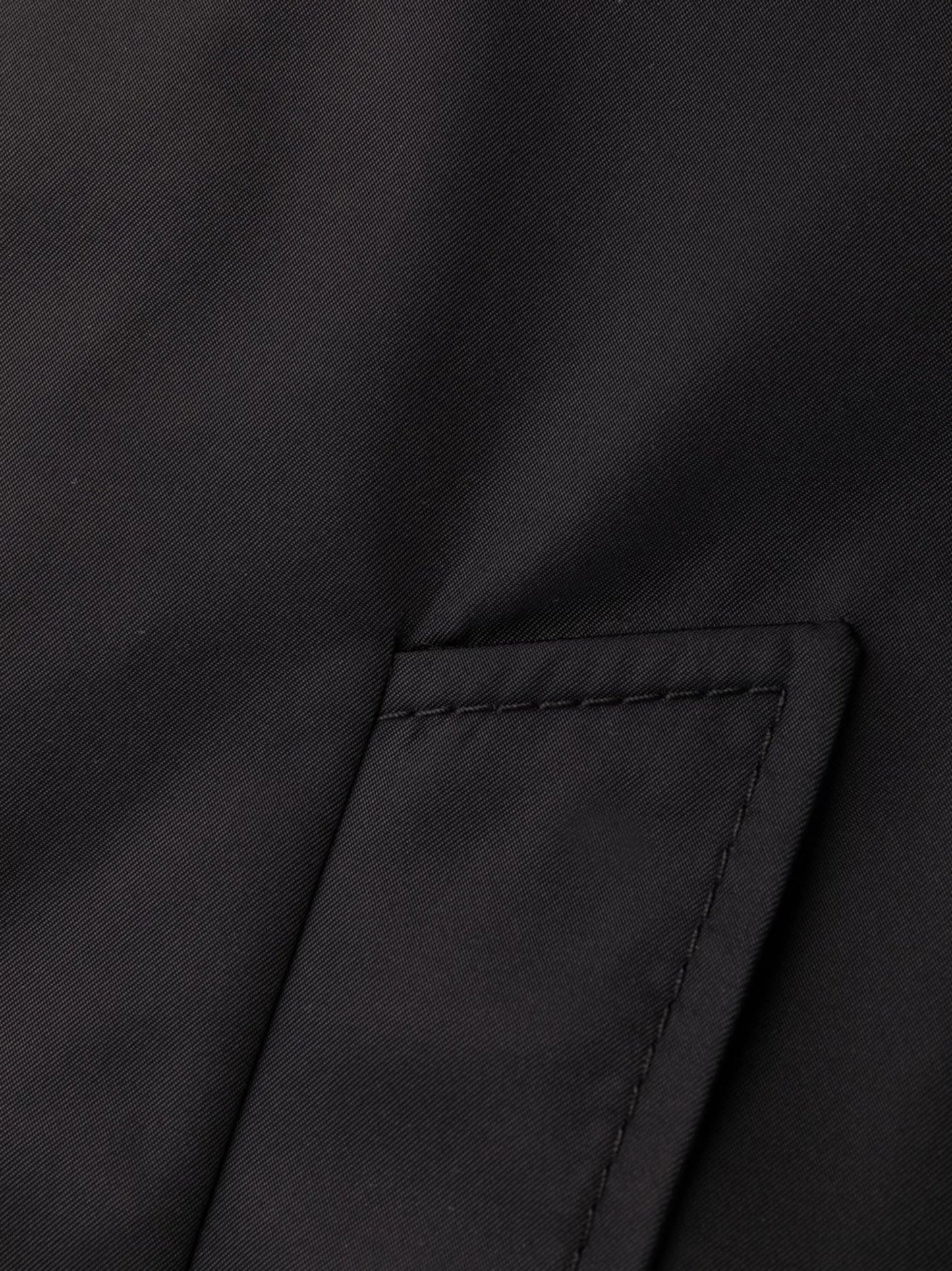 Re-Nylon single-breasted coat