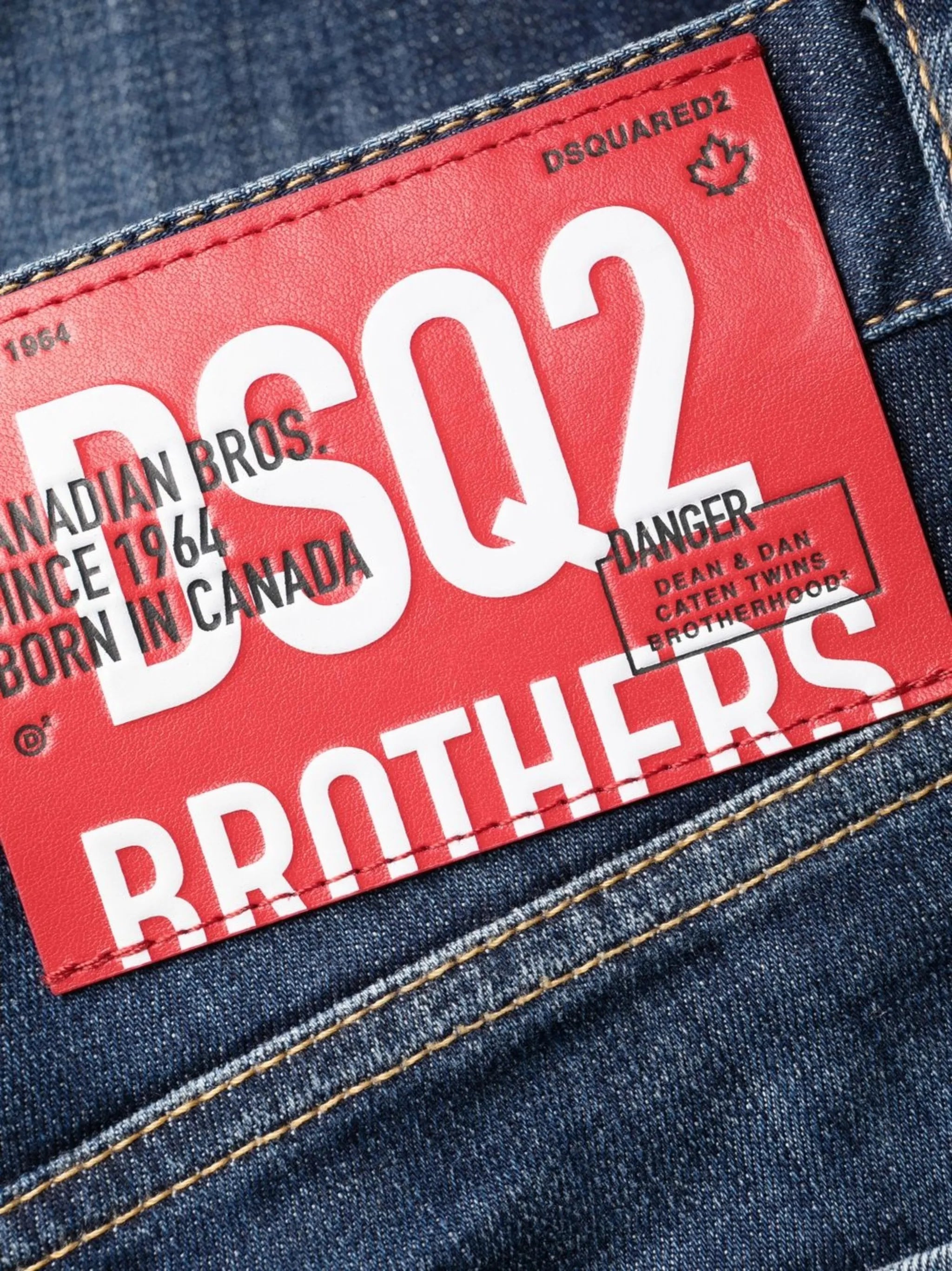 bleached slim-fit jeans