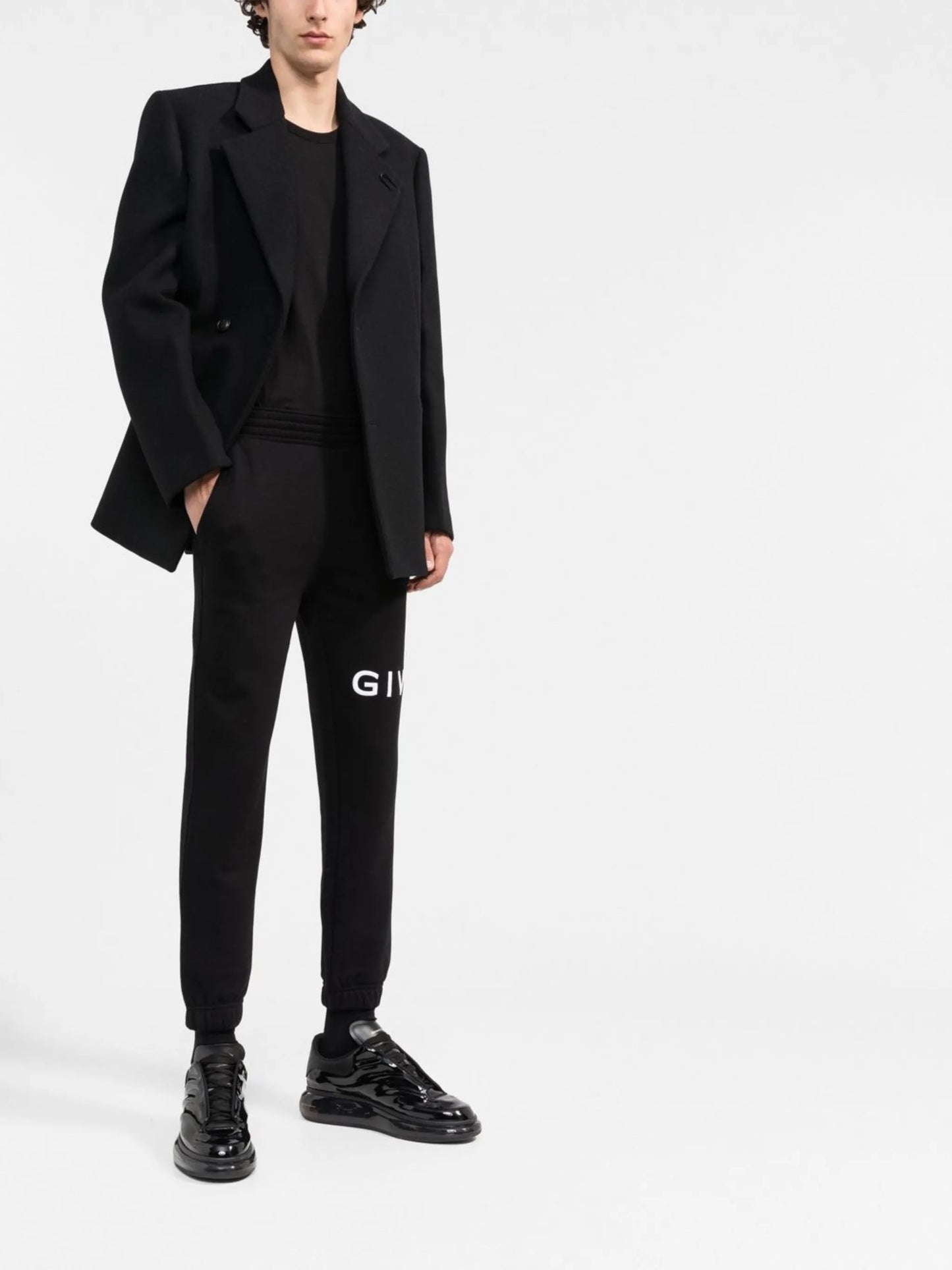 logo-print track pants