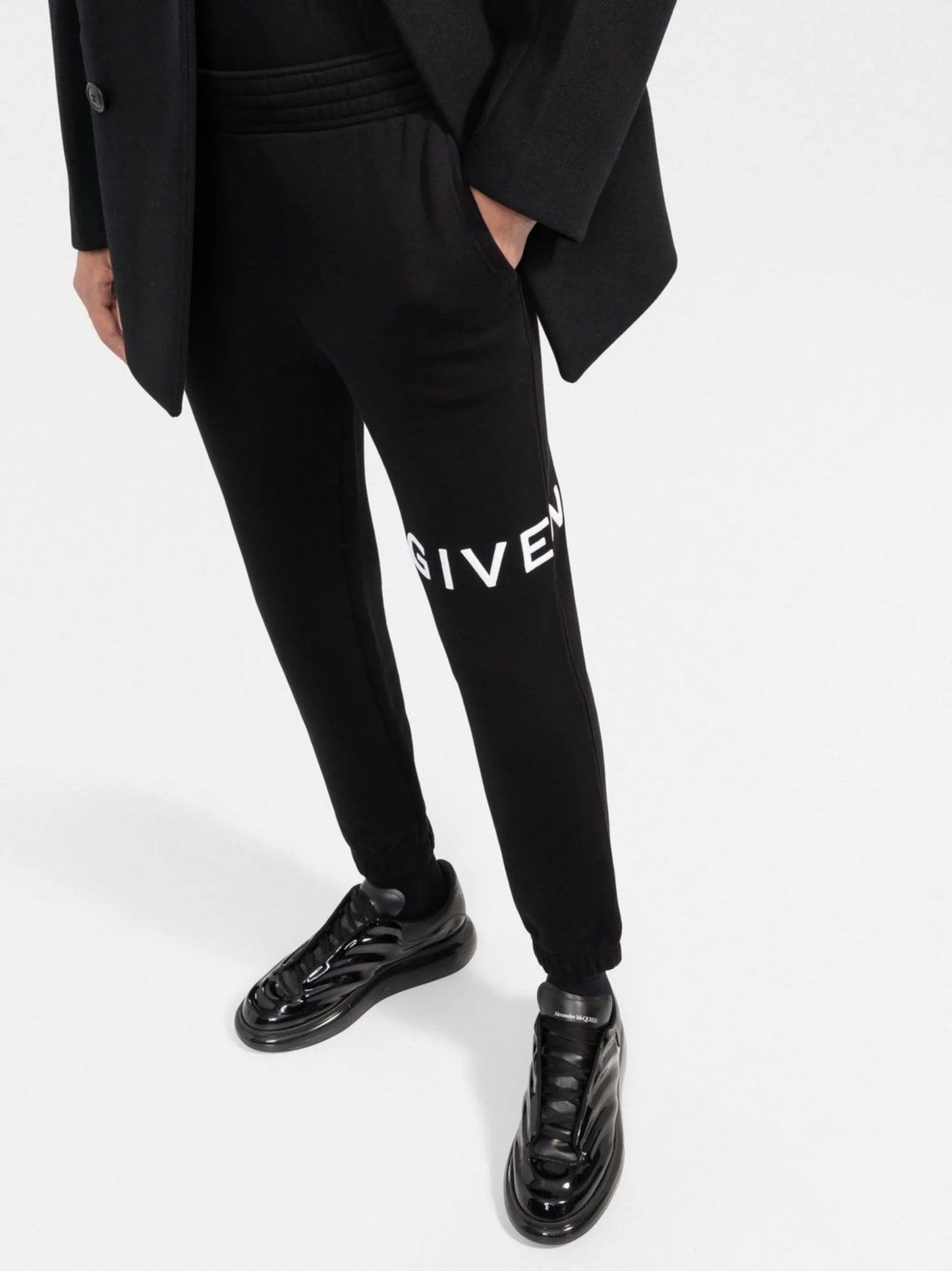 logo-print track pants