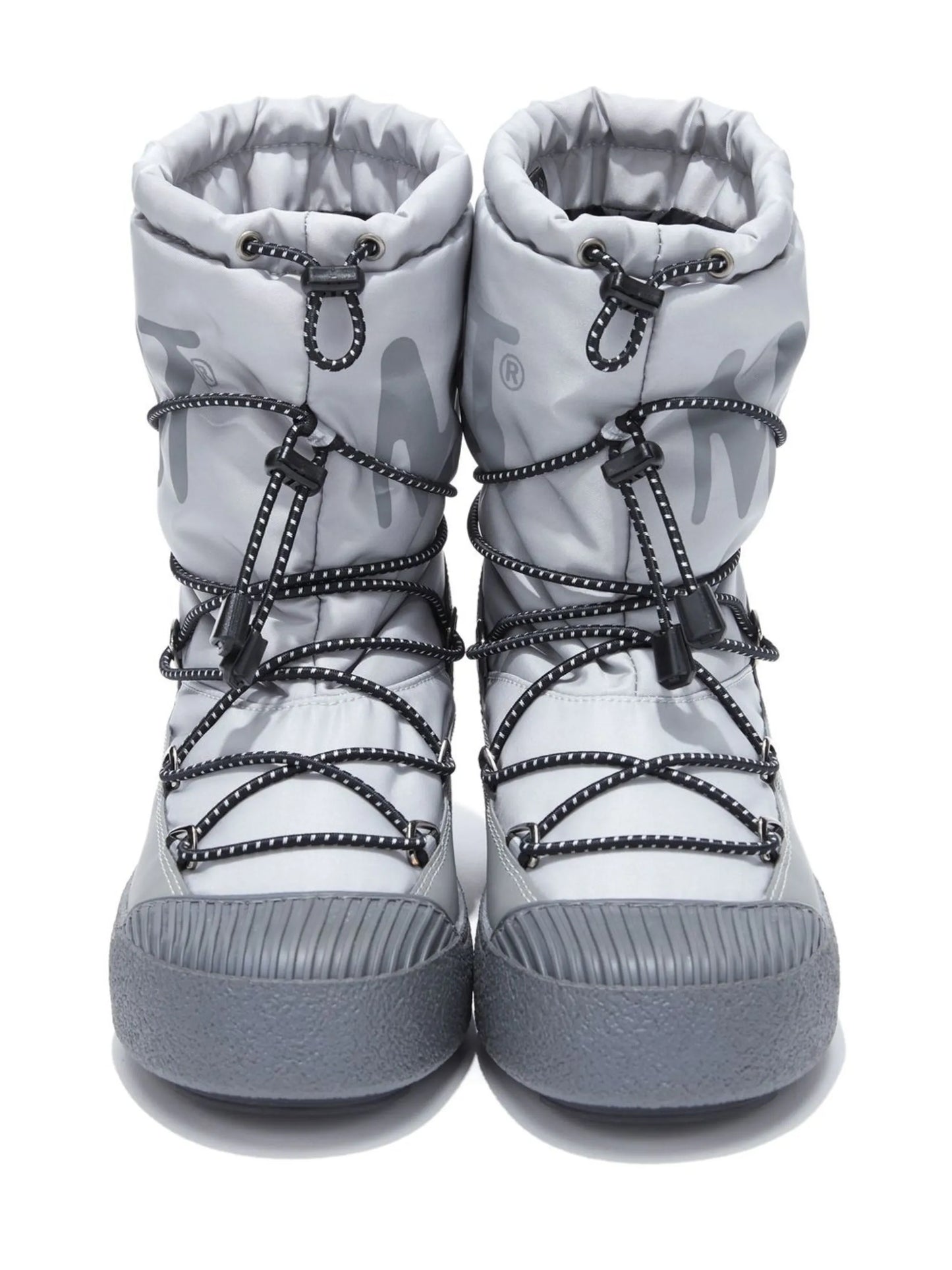 Track logo-print lace-up boots