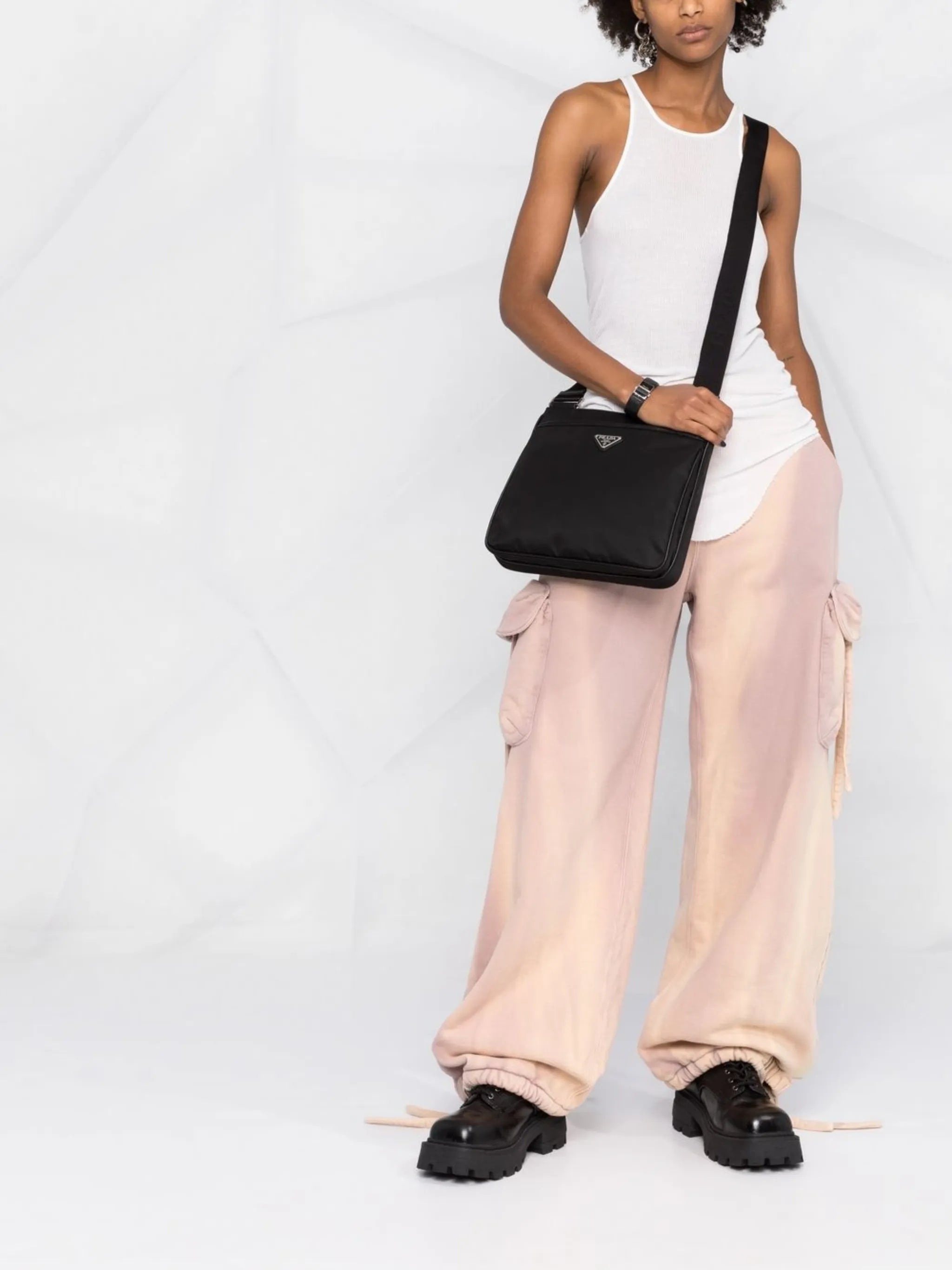 Re-Nylon messenger bag