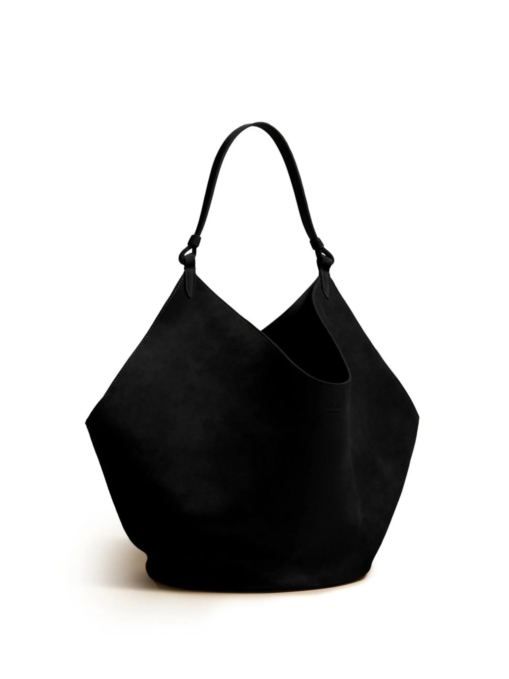 medium Lotus suede tote bag