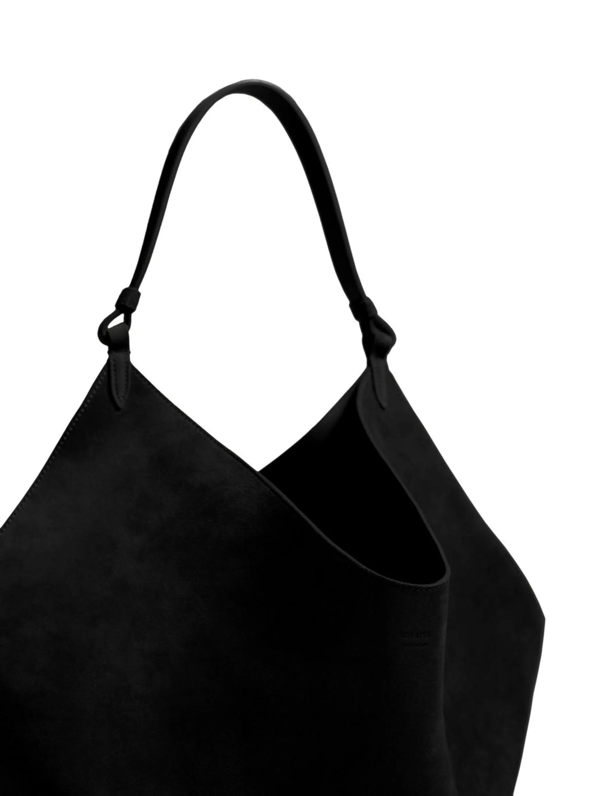 medium Lotus suede tote bag