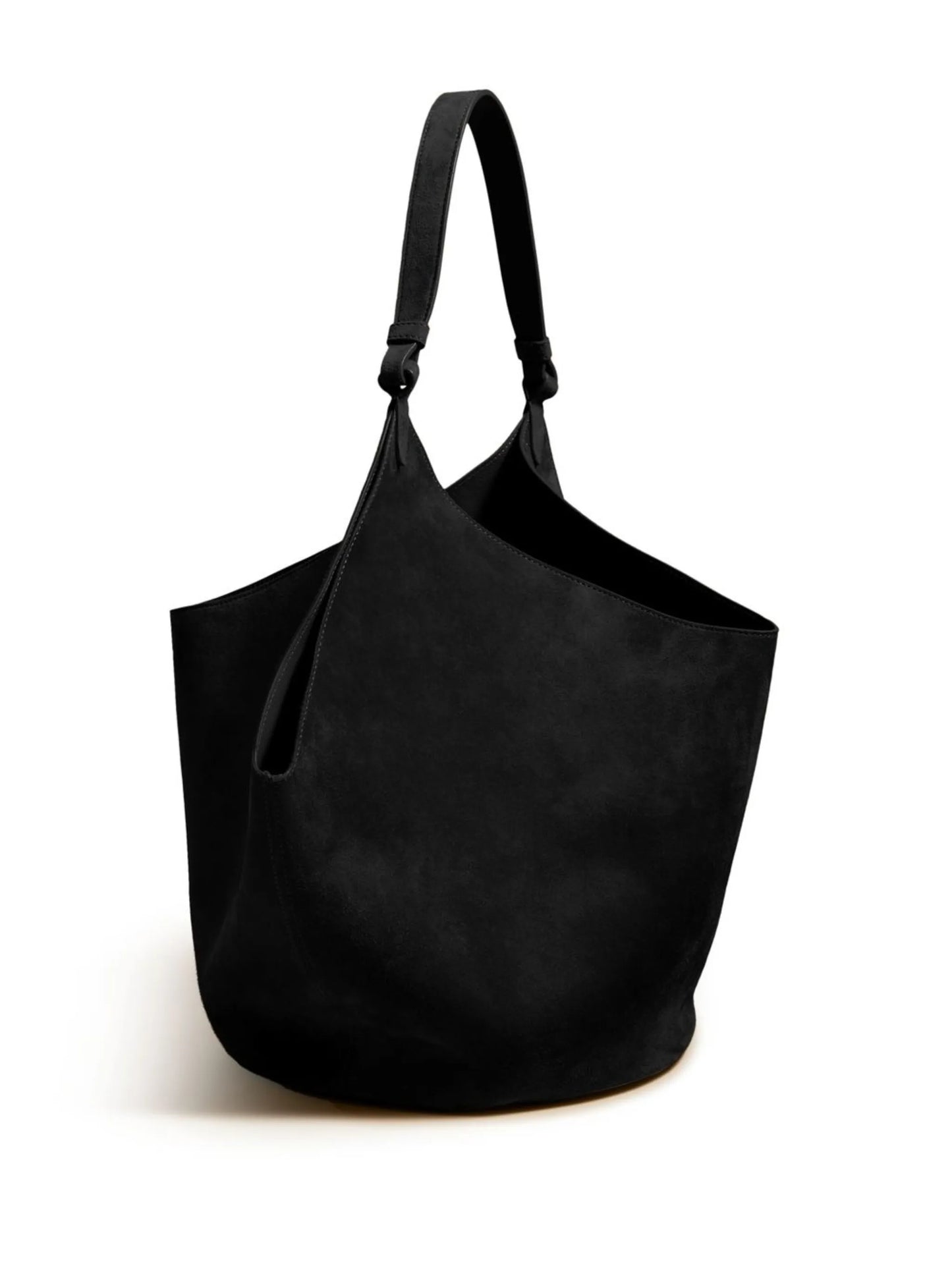 medium Lotus suede tote bag