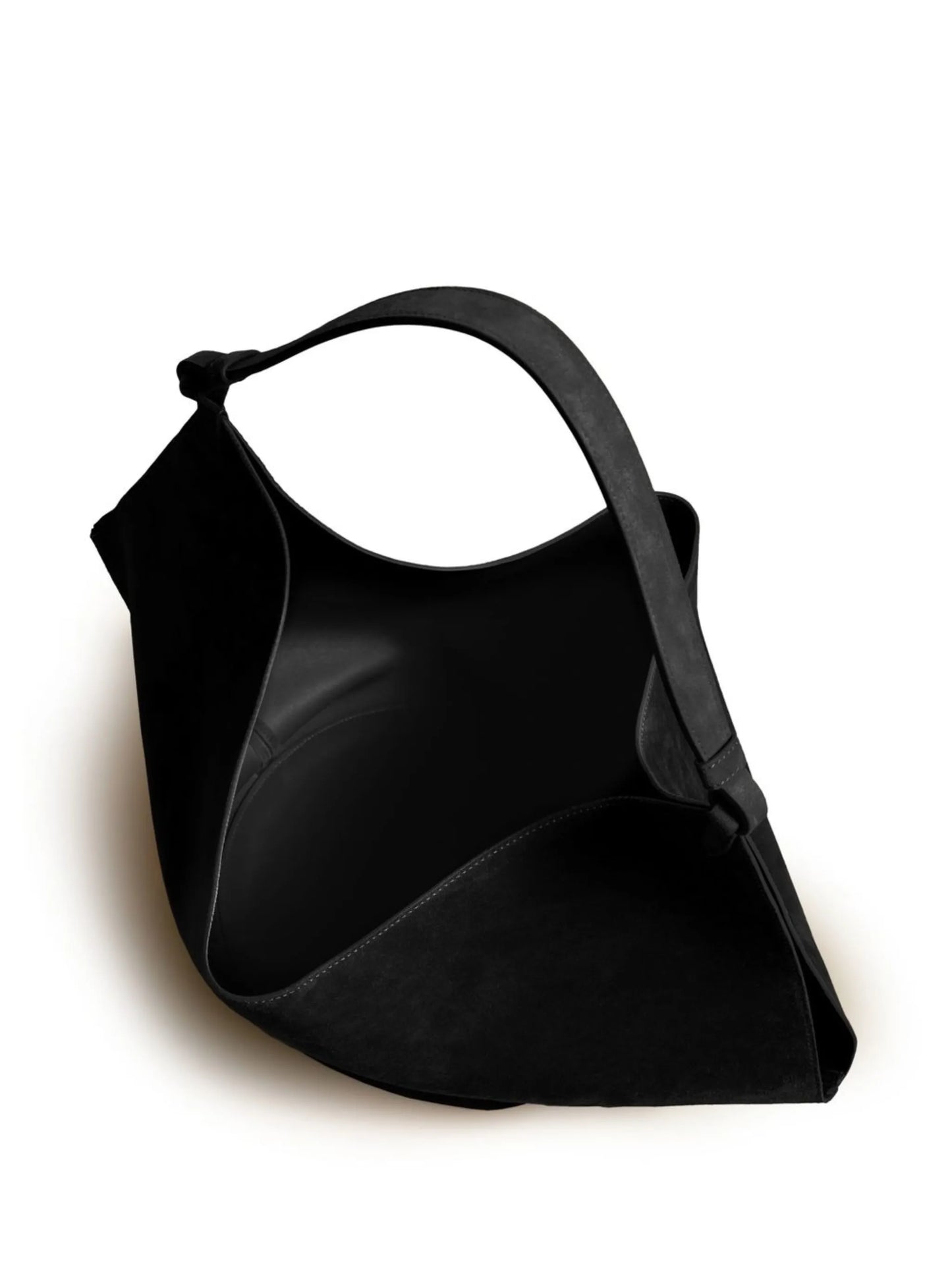 medium Lotus suede tote bag
