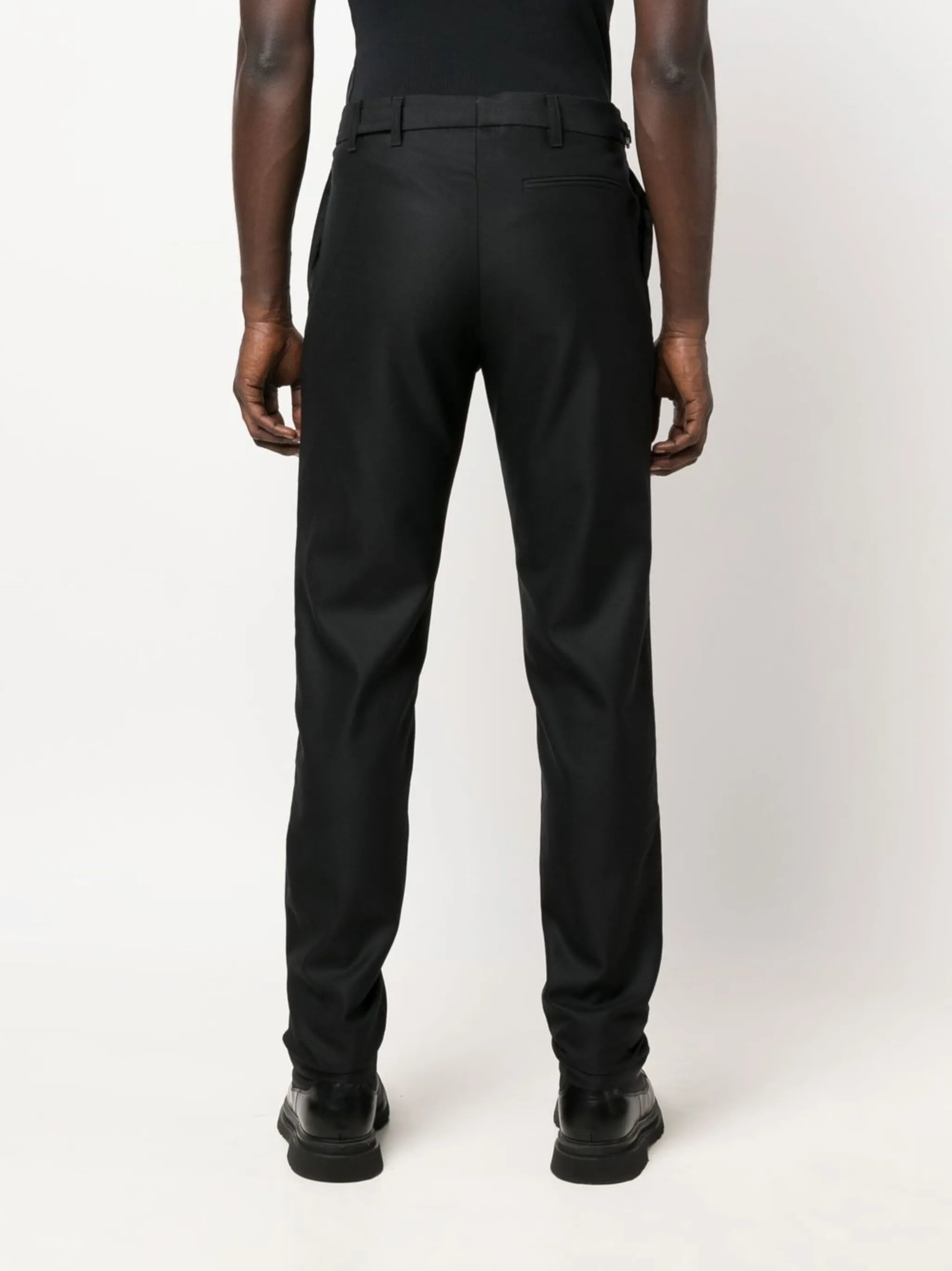 hook-embellished straight chinos