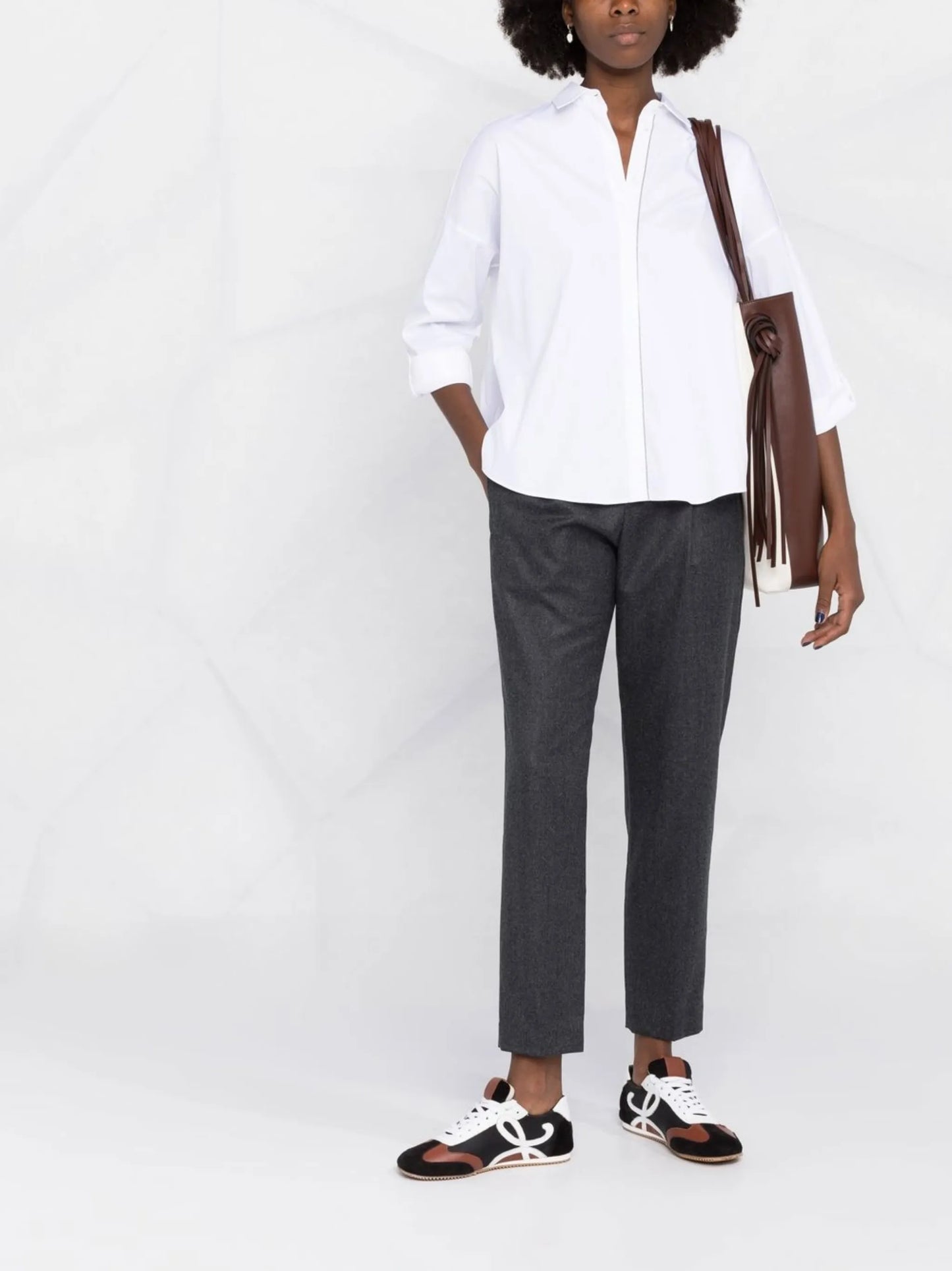 concealed-front fastening shirt