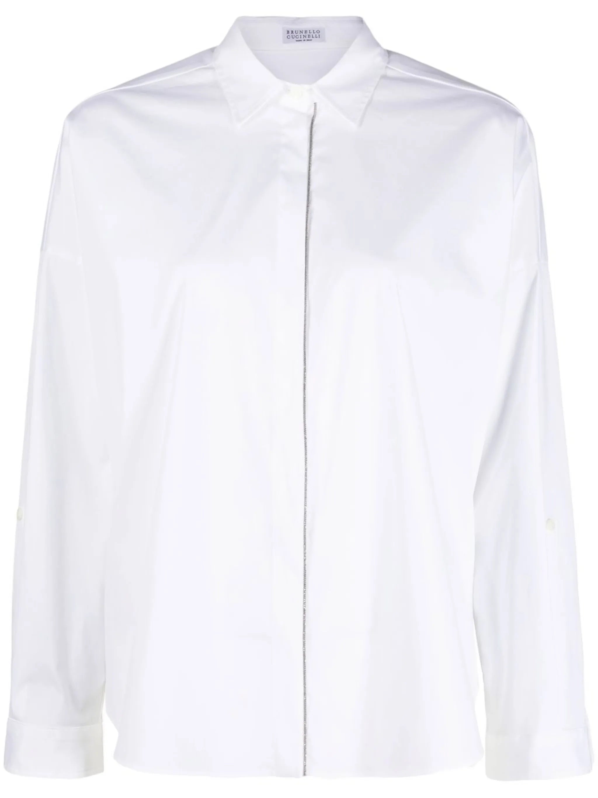 concealed-front fastening shirt