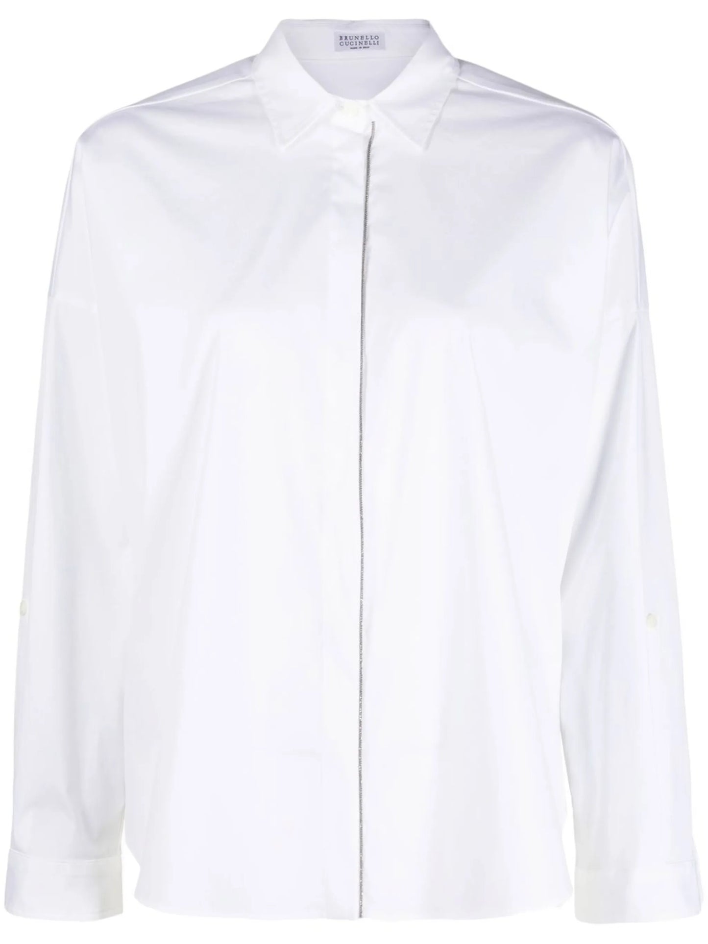 concealed-front fastening shirt