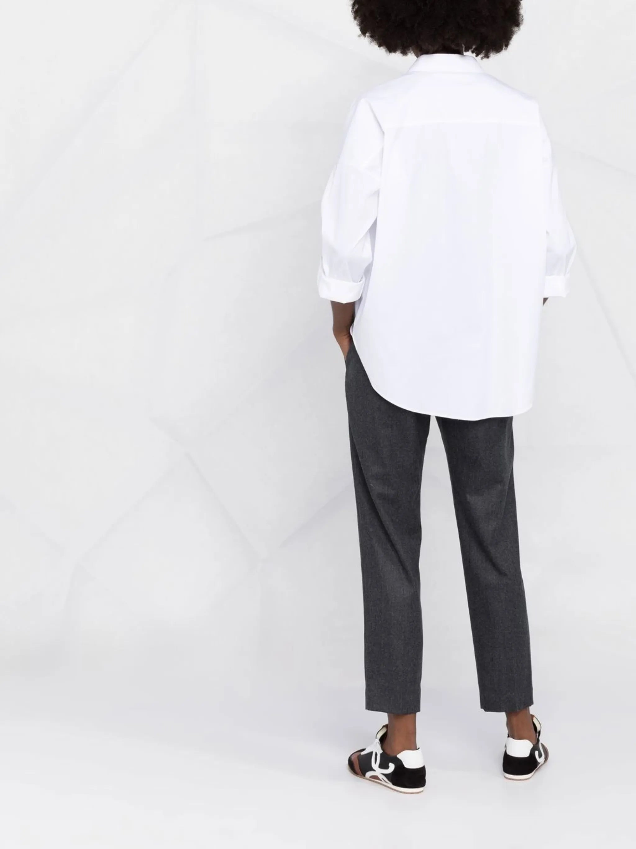 concealed-front fastening shirt