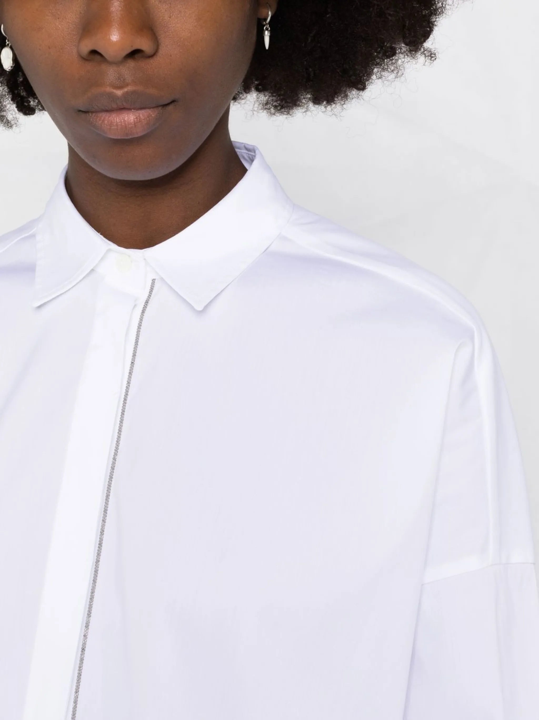 concealed-front fastening shirt