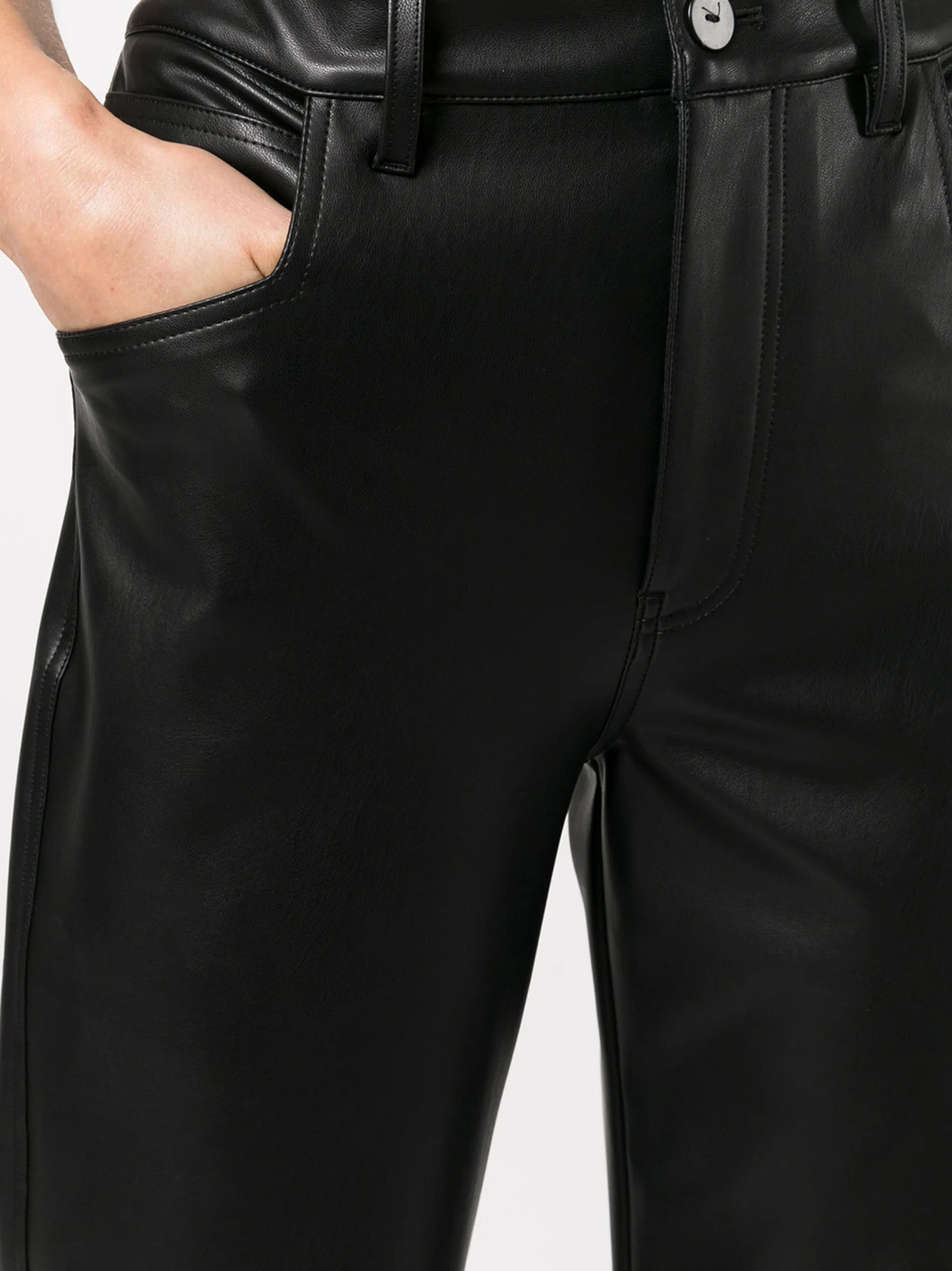 Jay high-waisted straight trousers