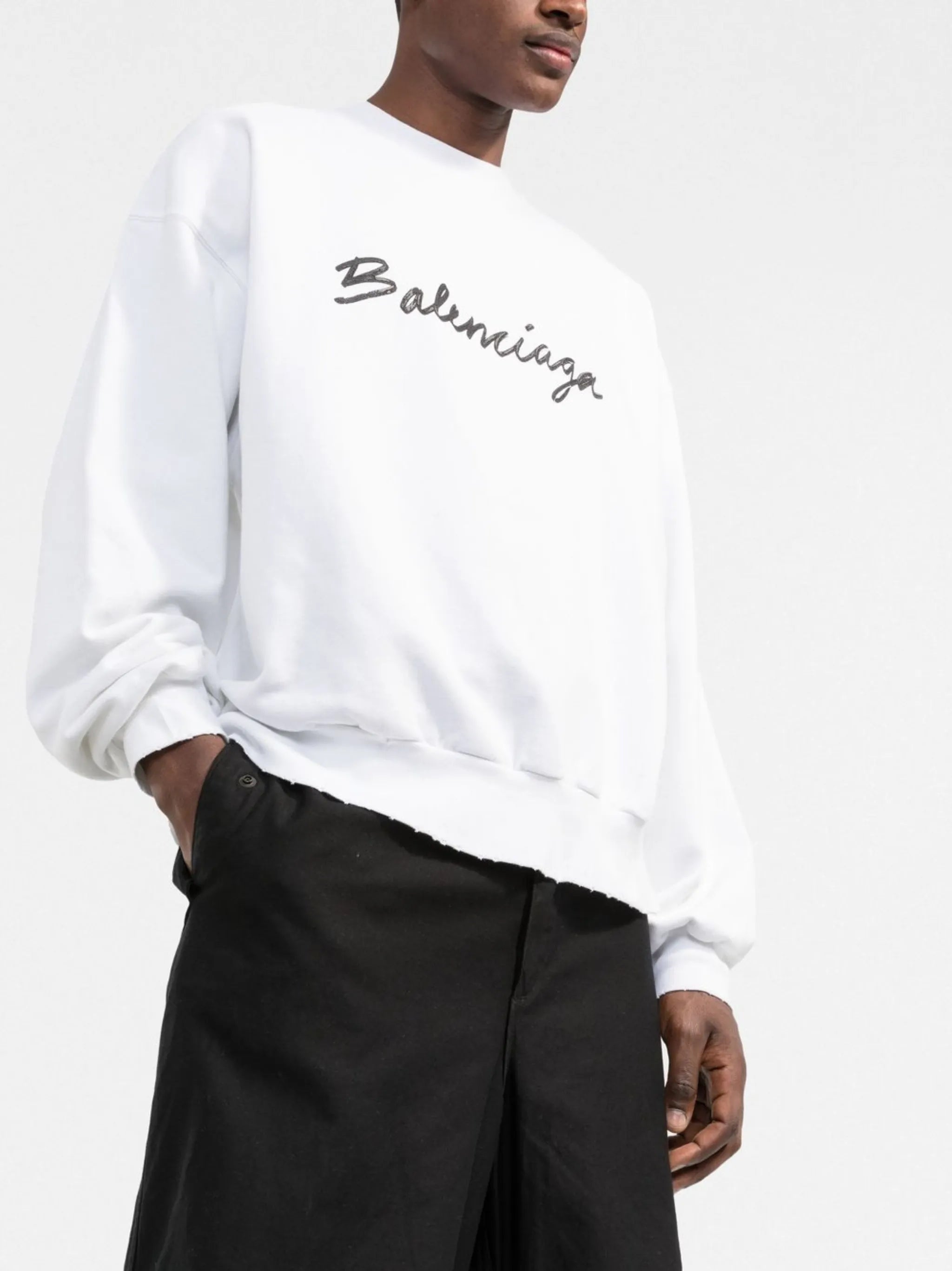 logo-print cotton sweatshirt