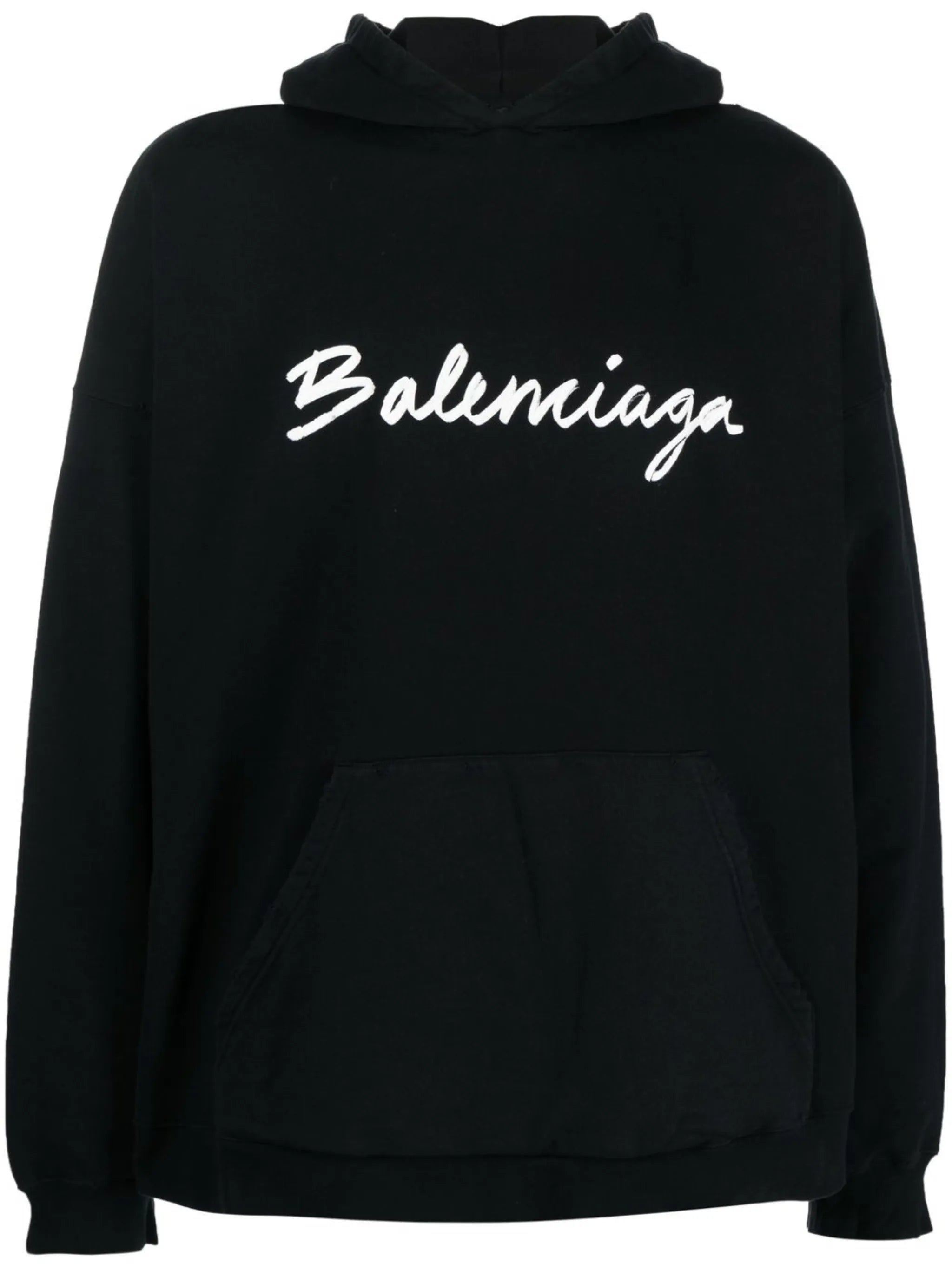 logo-print cotton hoodie