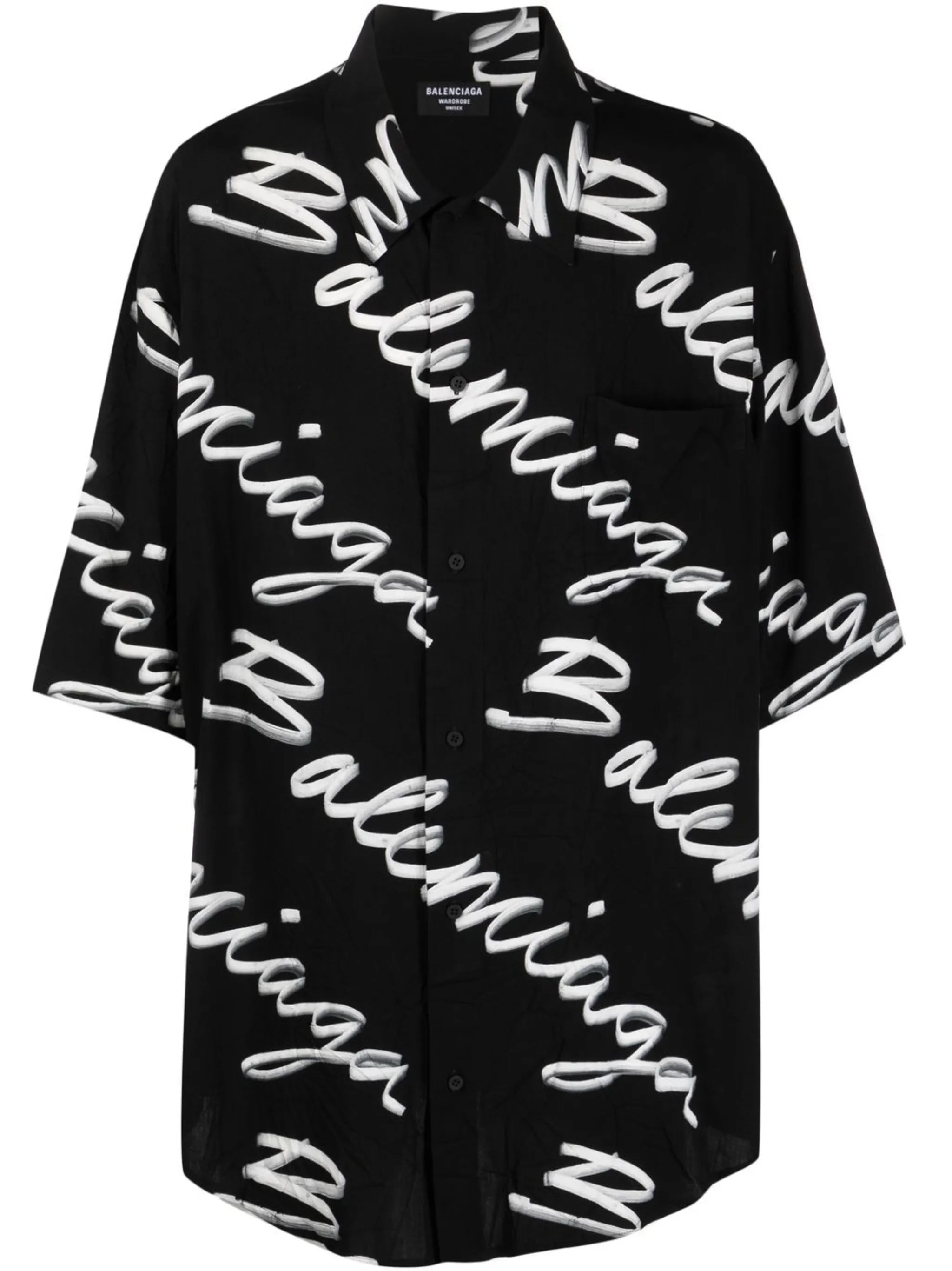Minimal Scribble Logo-print shirt