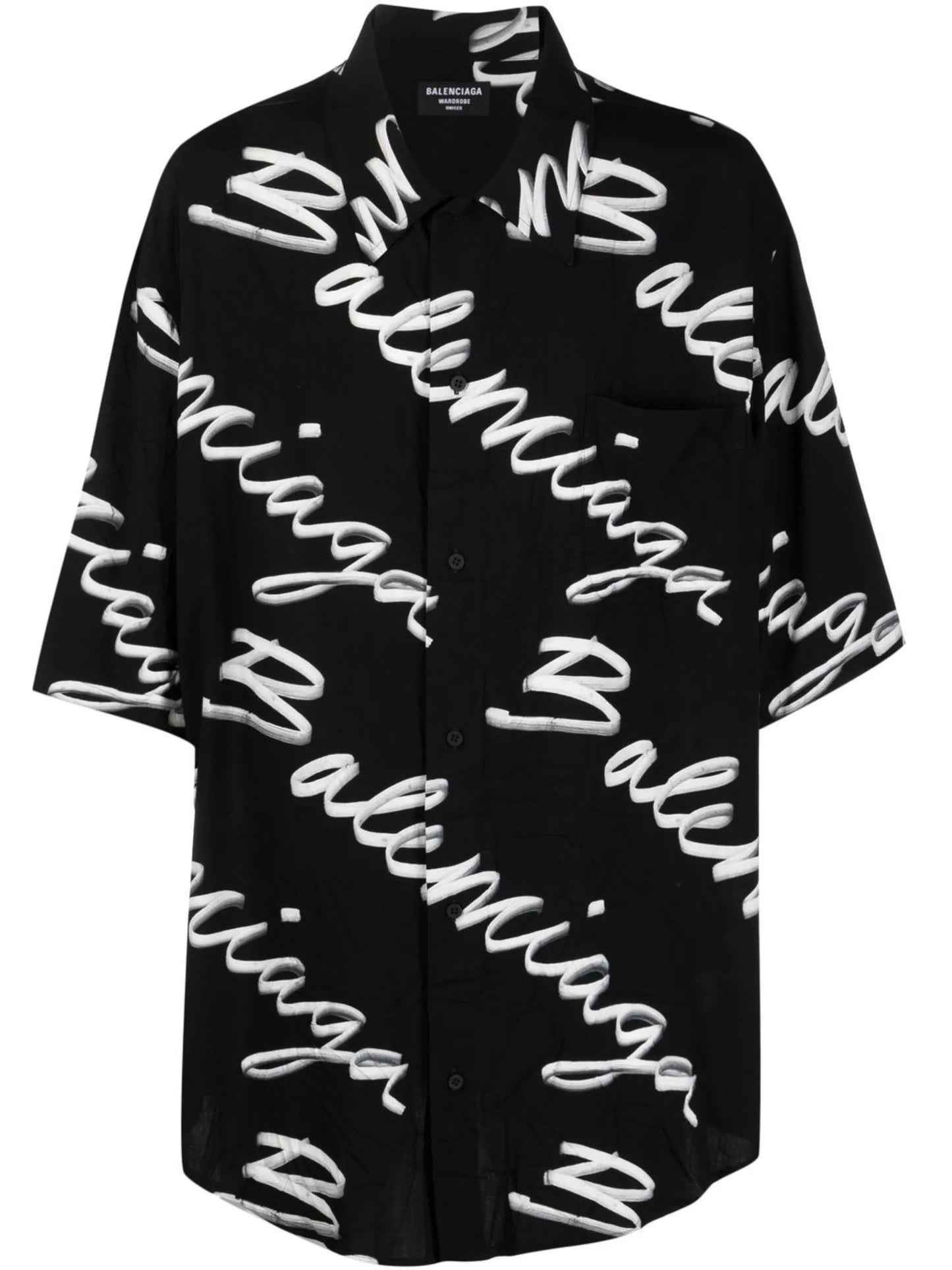 Minimal Scribble Logo-print shirt